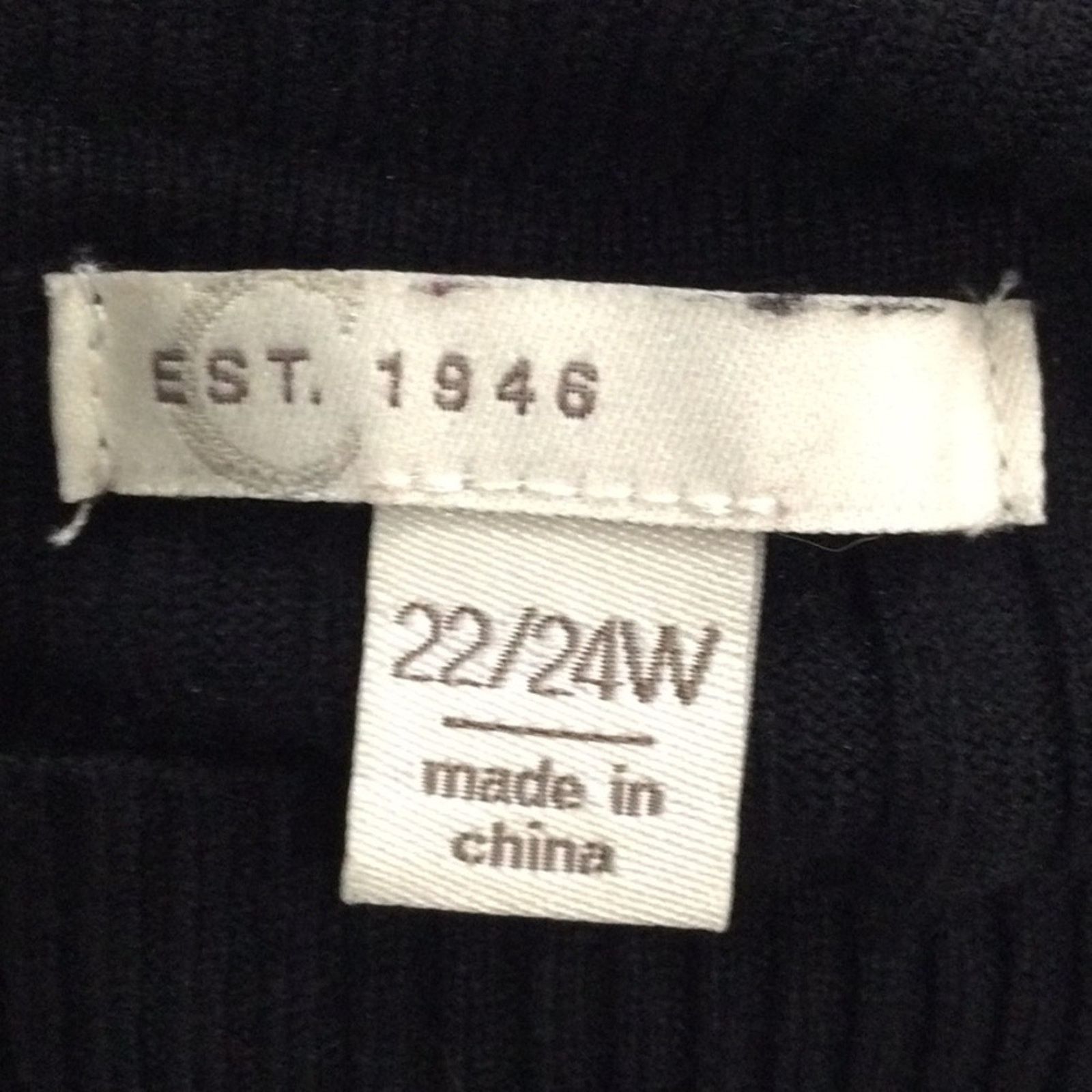 Other Cato Est. 1946 Black Rib Knit Turtleneck Size 22/24 W Size 4XL / US 24-26 - 10 Thumbnail