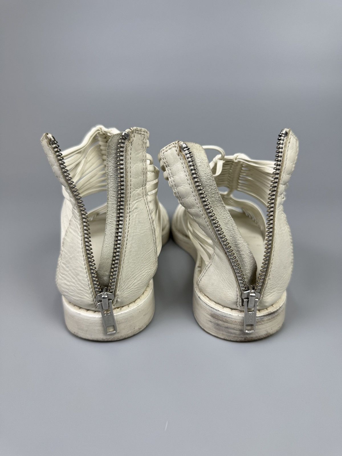 Ann Demeulemeester Ann Demeulemeester - White Braided Gladiator Sandals Size US 6 / IT 36 - 11 Thumbnail