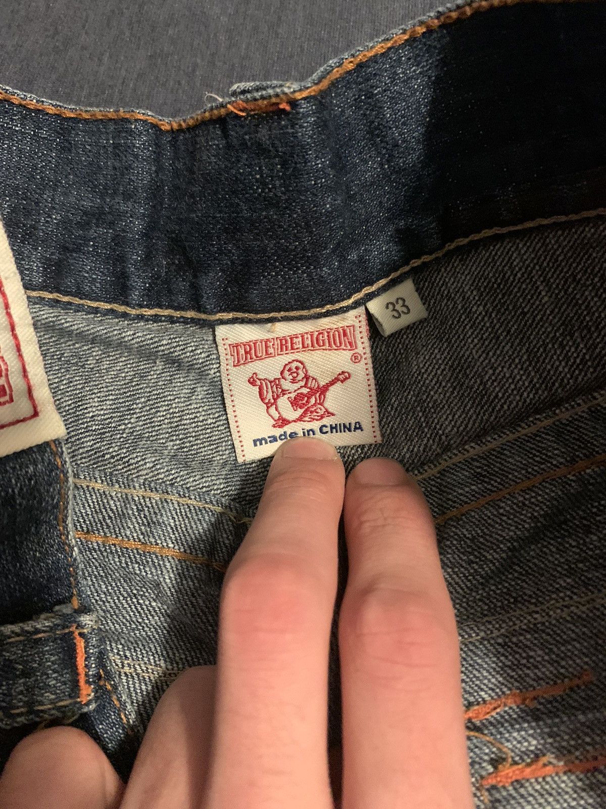 True Religion True Religion Buddha Embroidery Jeans Size US 33 - 4 Thumbnail