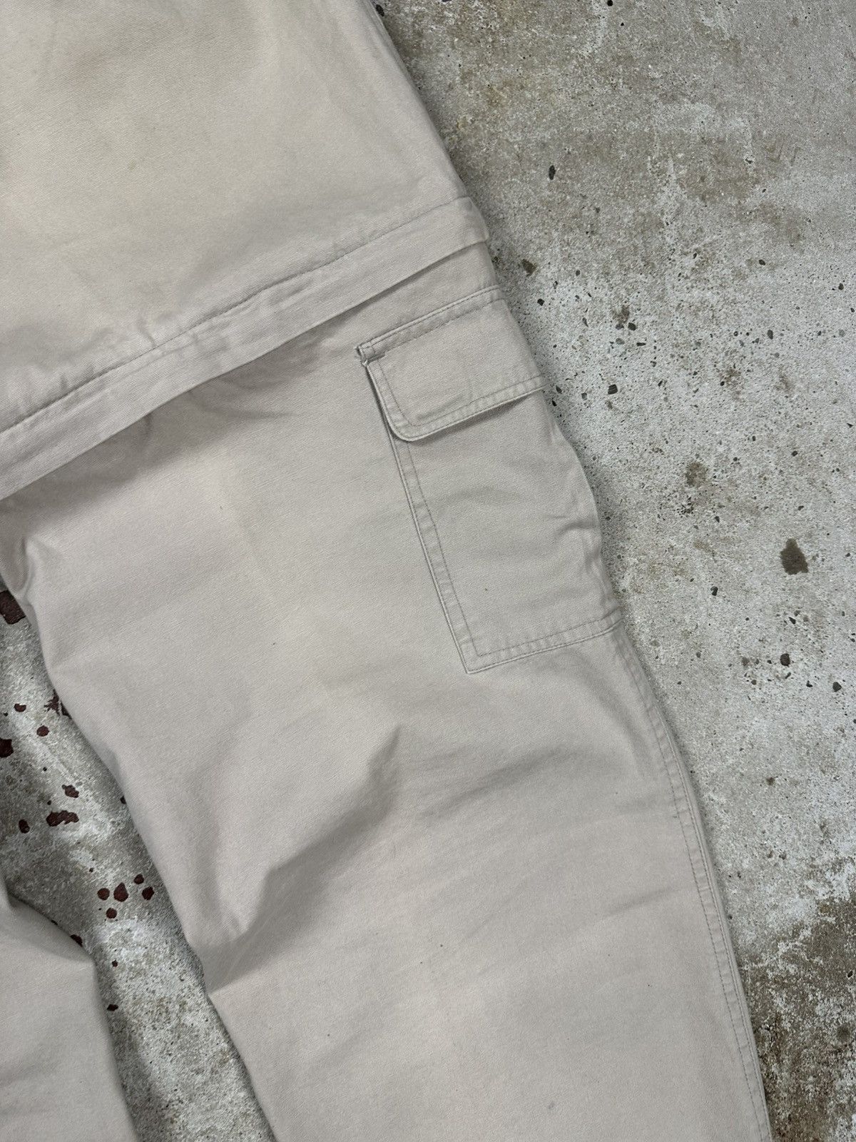 Dickies Vintage 90s Dickies Beige Baggy Cargo Pants 2 in 1 Shorts Size US 34 / EU 50 - 15 Thumbnail