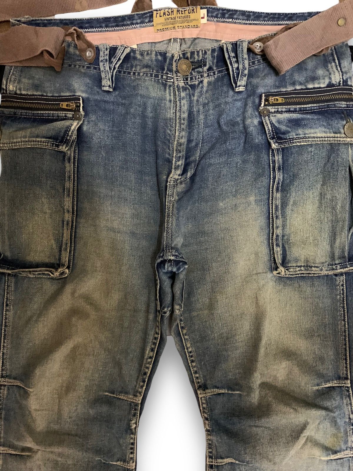 Japanese Brand Vintage Japanese Brand Mud Wash Baggy Fatigue Bush Jeans Size US 34 / EU 50 - 7 Thumbnail