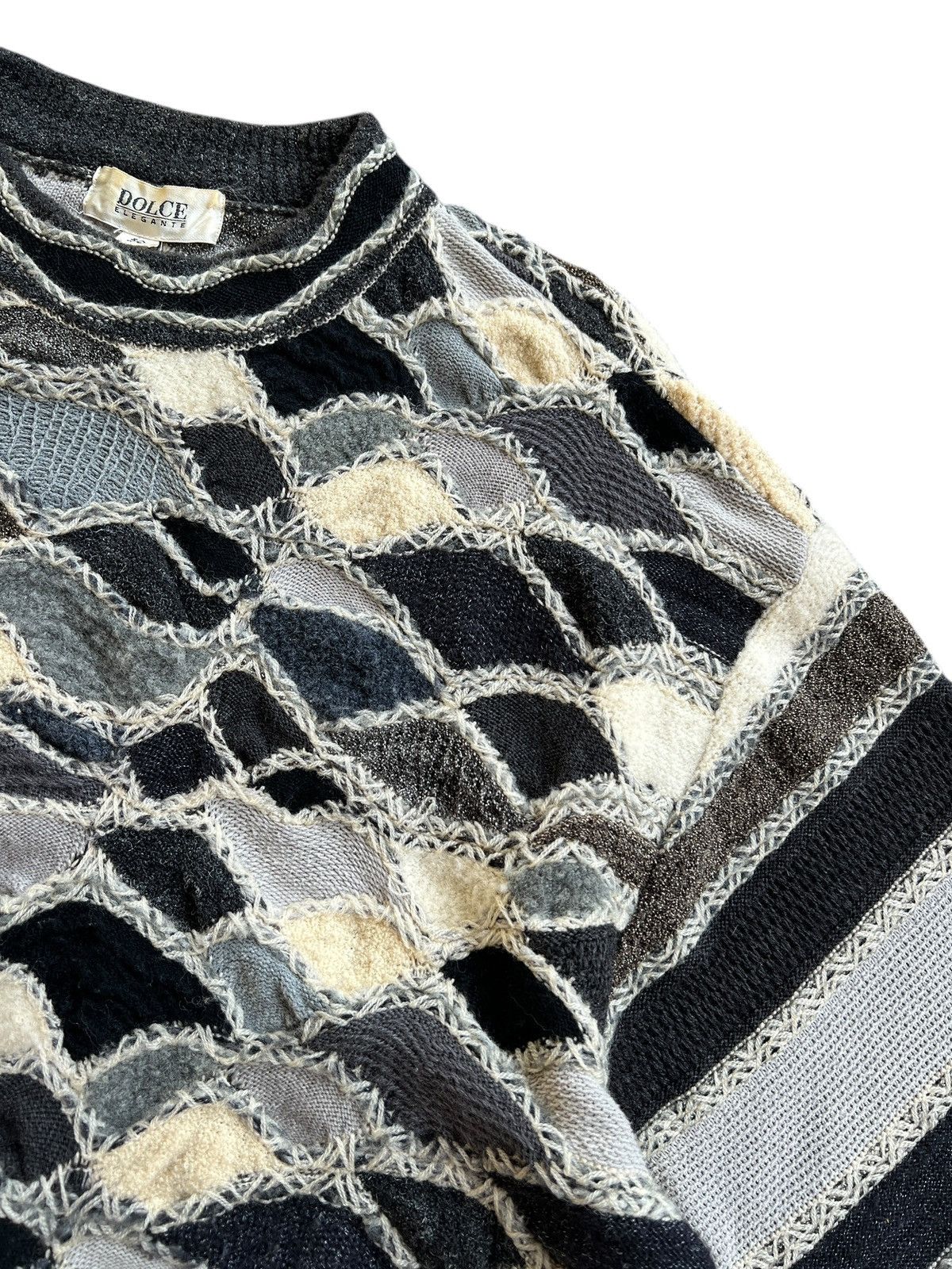 Japanese Brand Vintage 90s Dolce ‘Elegante” Cable Knit Sweater Size US XL / EU 56 / 4 - 9 Thumbnail