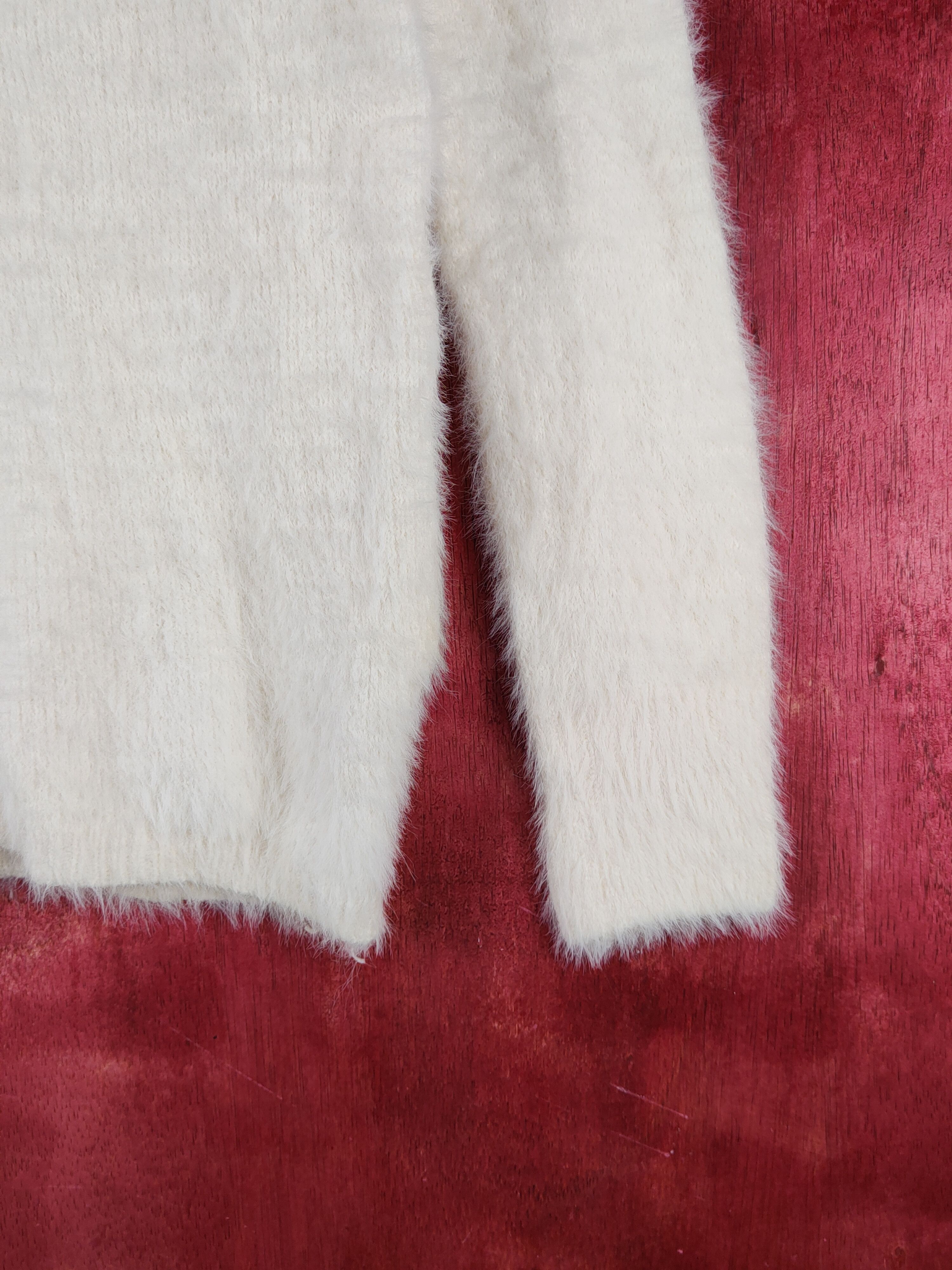 Homespun Knitwear × Japanese Brand R.L.O White Shag Shaggy Fur Mohair Knitwear #S1995 Size S / US 4 / IT 40 - 8 Thumbnail