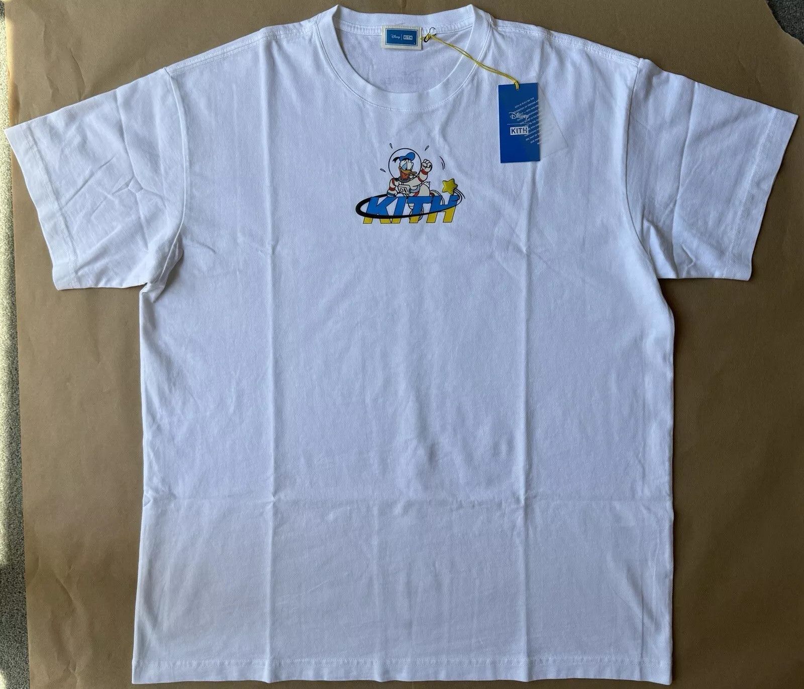 ☆ KITH x DISNEY Donald Duck Astronaut tee コラボTシャツ ☆ Kith KITH x Disney - Donald Duck Astronaut Logo Tee White T