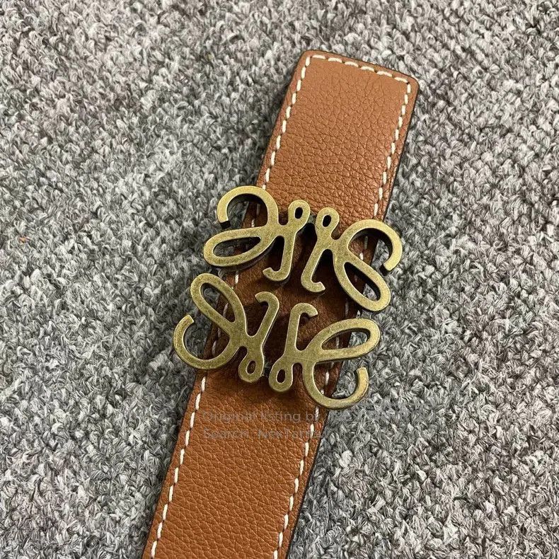 Loewe Loewe Men's Brown Logo Buckle Belt . Size ONE SIZE - 5 Thumbnail