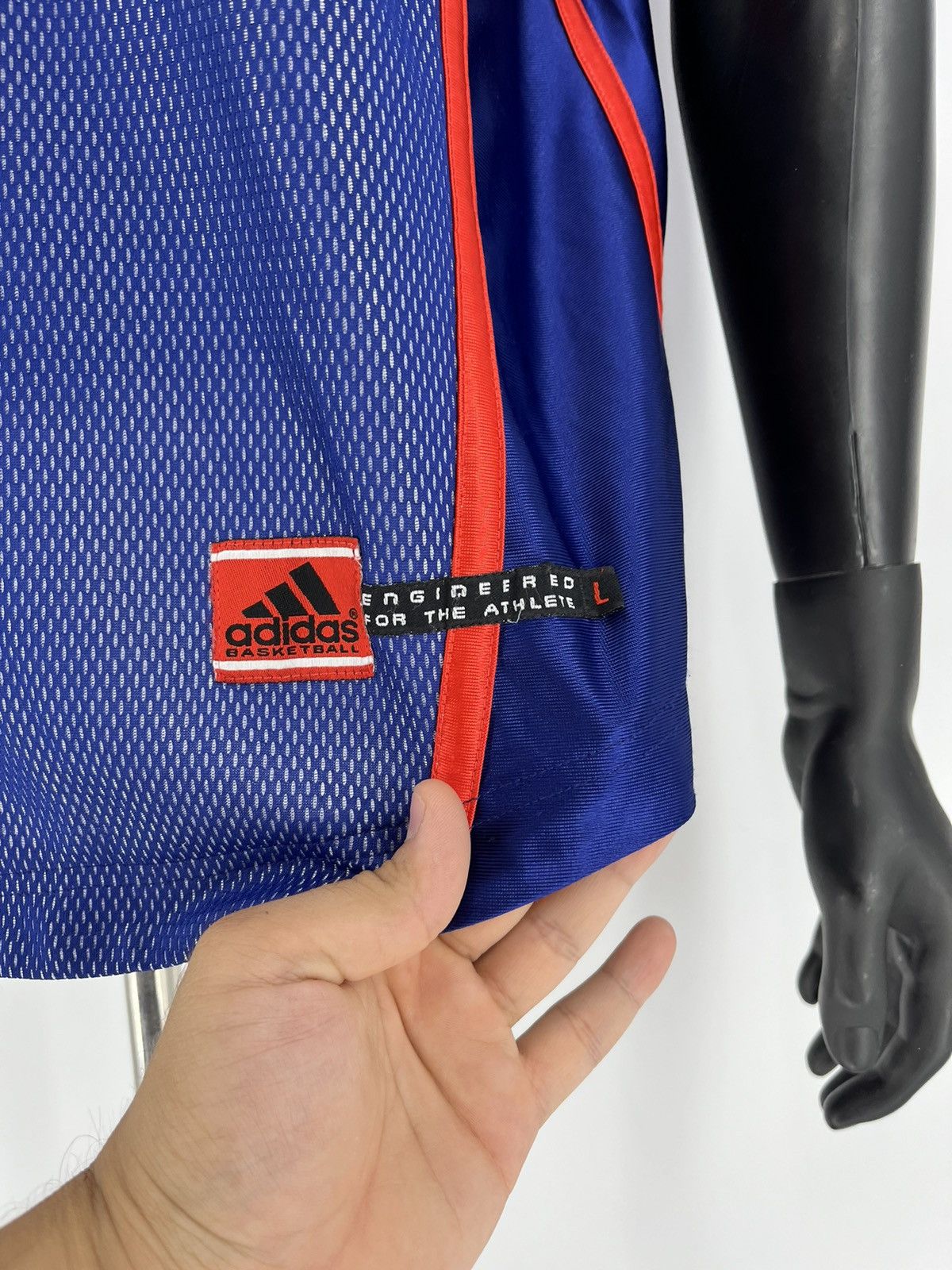 Other Adidas Vintage 90s Jersey Number One Basketball Rare Item Size US L / EU 52-54 / 3 - 7 Thumbnail