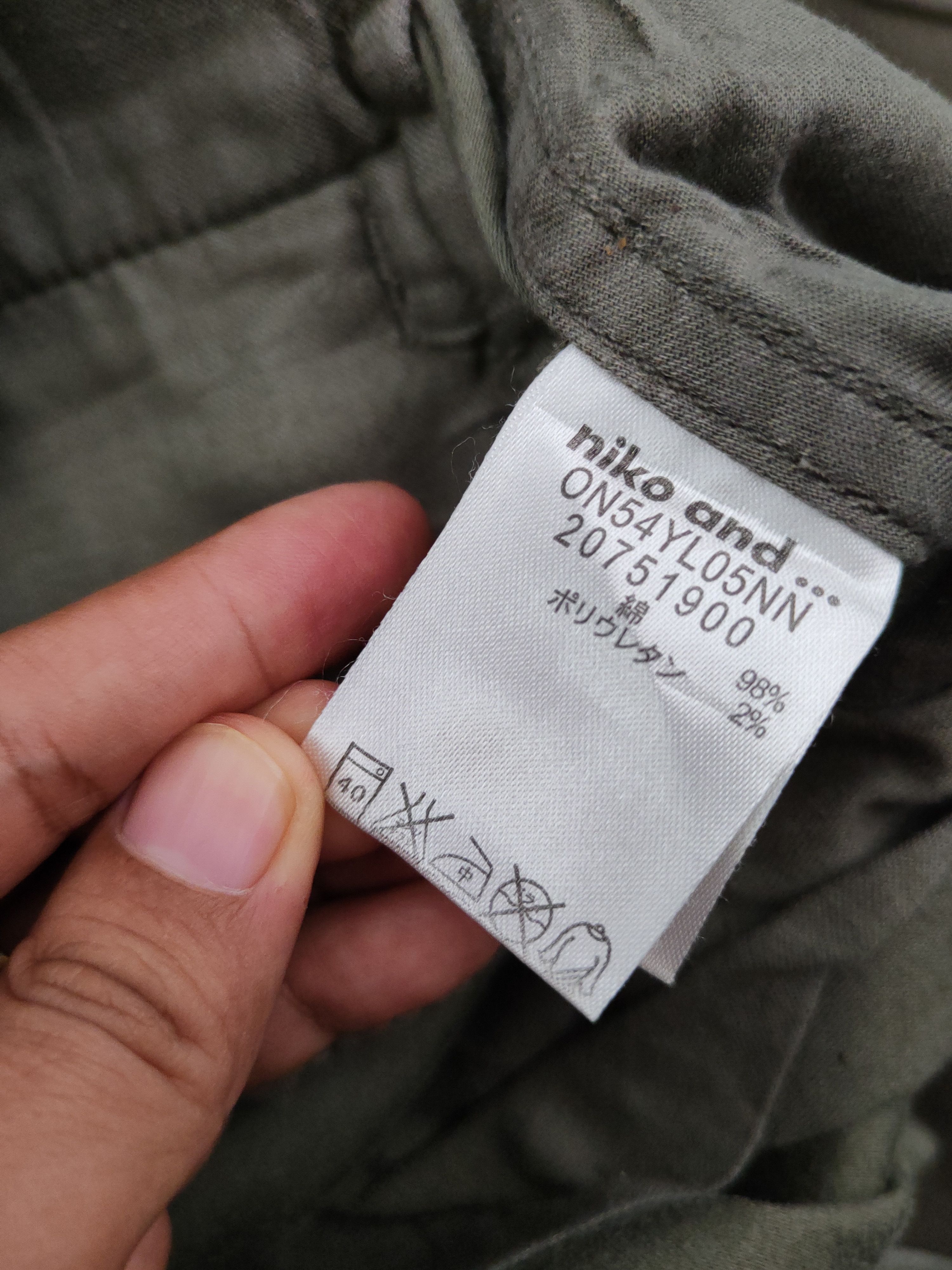 Japanese Brand Niko and... Green Multipocket Tactical Cargo Pants #W1032 Size US 29 - 12 Thumbnail