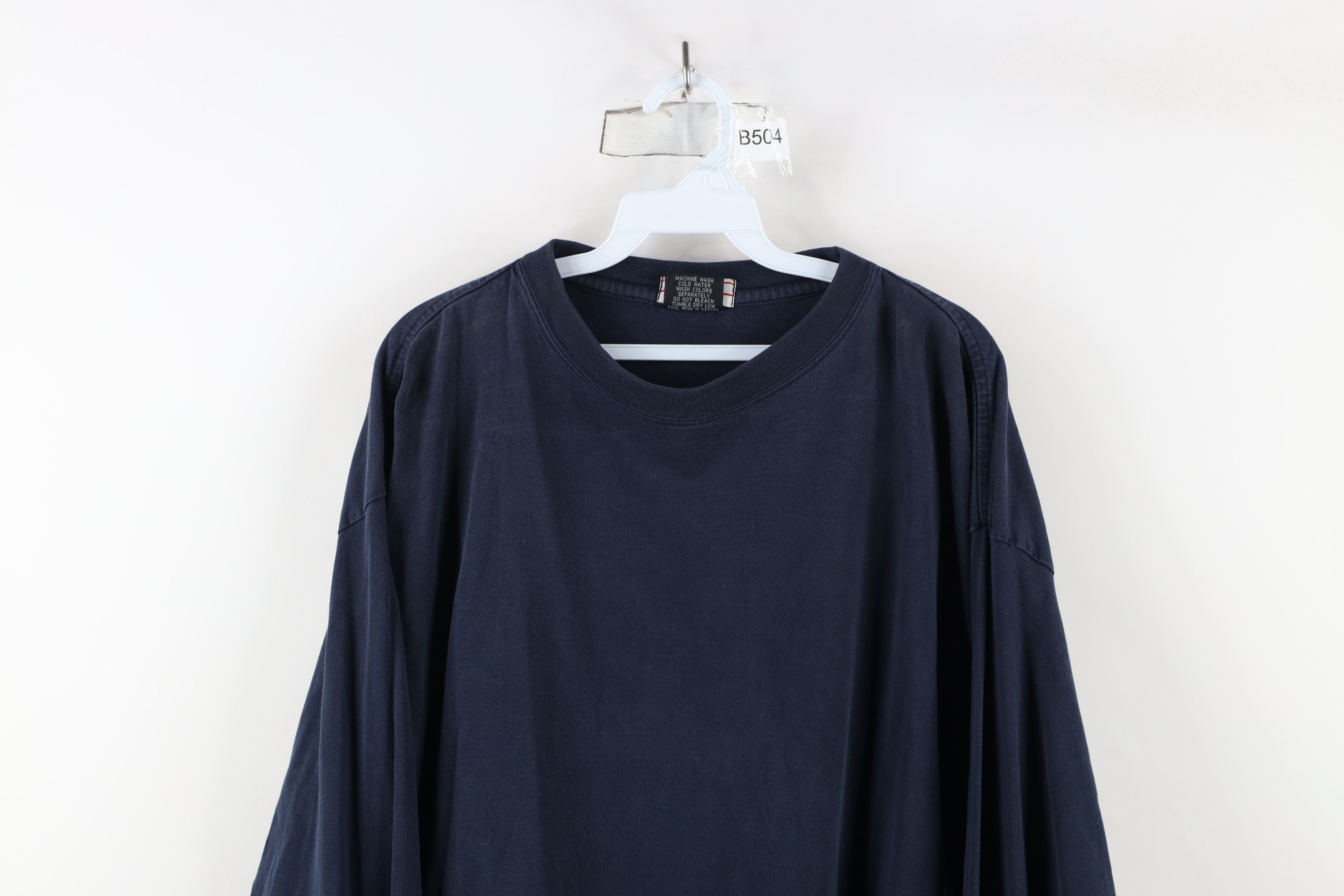 Vintage Vintage 90s Streetwear Heavy Long Sleeve T-Shirt Cotton Size US XXL / EU 58 / 5 - 2 Thumbnail