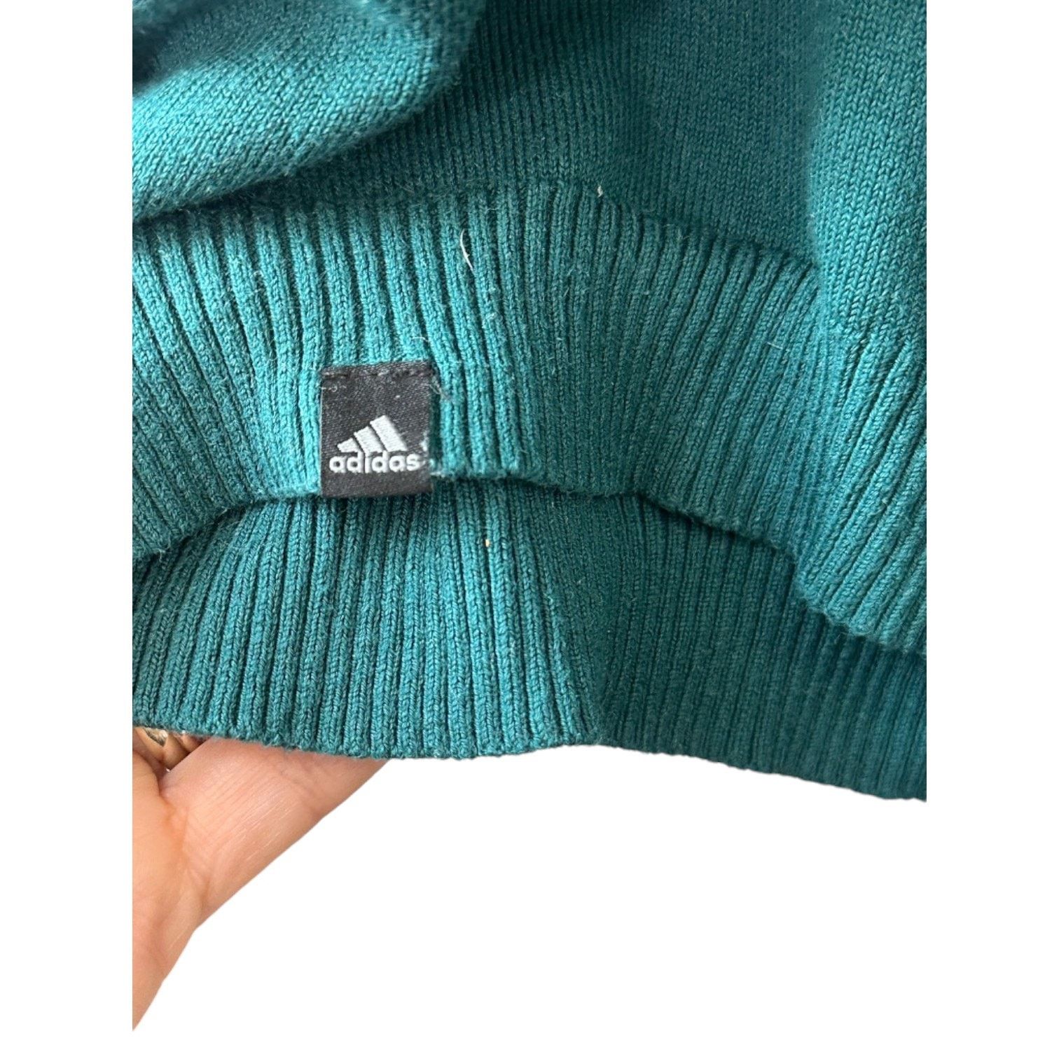 Adidas Adidas Green Ombre Long Sleeve Knit Sweater Men's 2XL Size US XXL / EU 58 / 5 - 8 Thumbnail