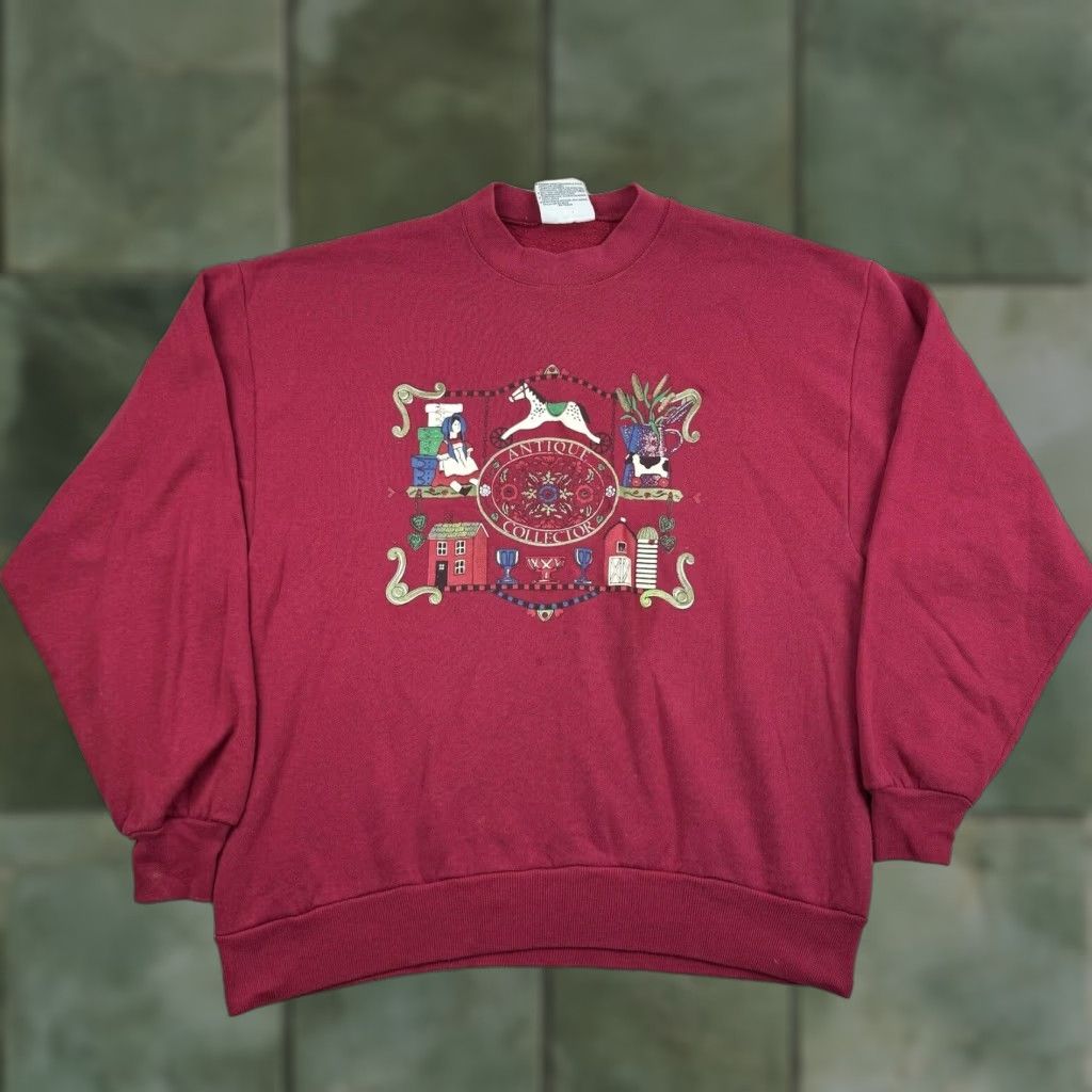 Vintage VINTAGE Gopher Sport Sweatshirt Shirt Adult L Red 90s USA Grandma Crewneck Mens Size US L / EU 52-54 / 3 - 1 Thumbnail