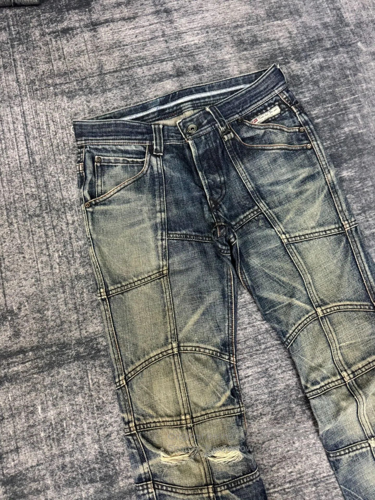 Vintage Vintage NICOLE CLUB Japanese Washed Retro Blue Jeans. Size US 31 - 2 Thumbnail