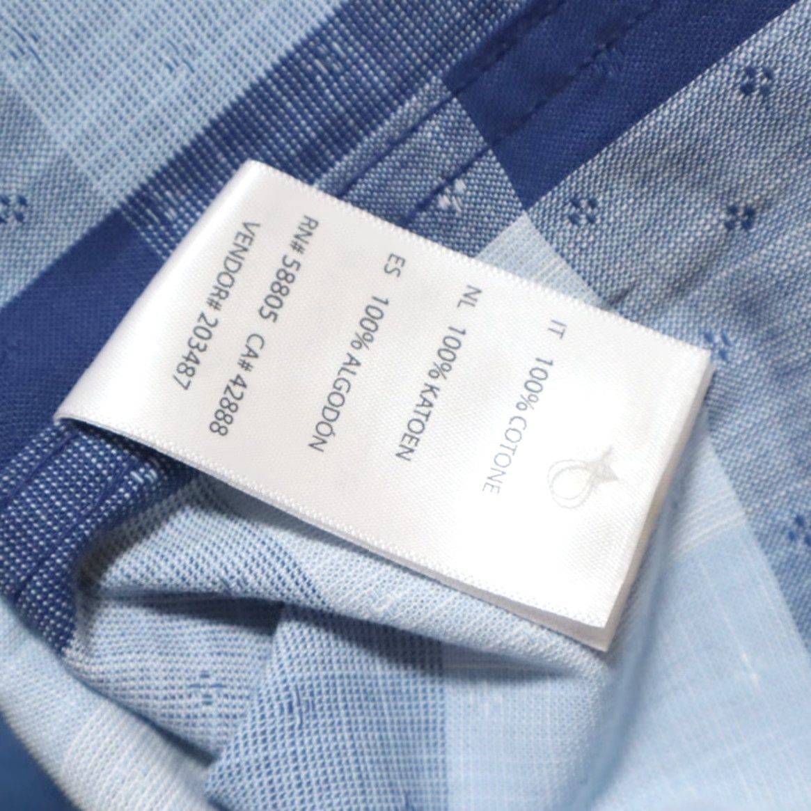 Vintage Synergy Woven Cotton Plaid Button Up Shirt Blue Men's 2XL Size US XXL / EU 58 / 5 - 7 Thumbnail