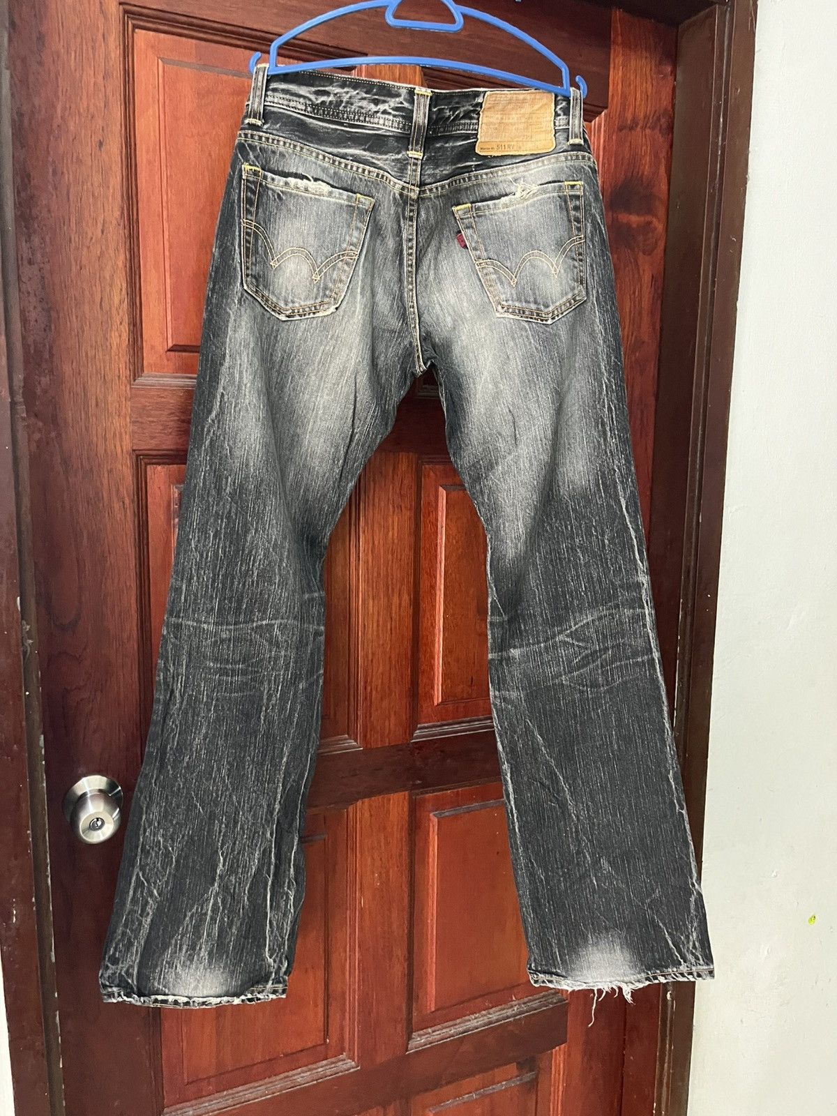 Edwin Vintage Edwin Rare Whiskey Black Distressed Denim Jeans Size US 31 - 2 Thumbnail