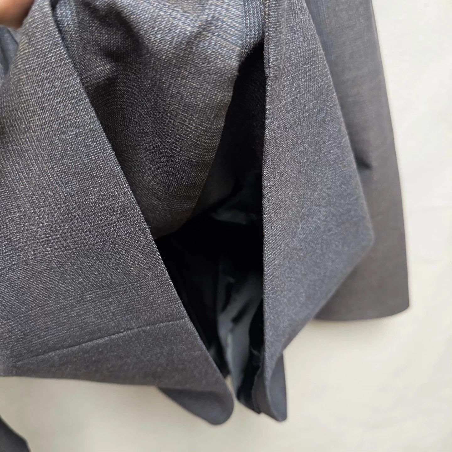 Balenciaga Balenciaga Thin Stripe Square Shoulder Suit Deep Gray 44 Size 44R - 6 Thumbnail