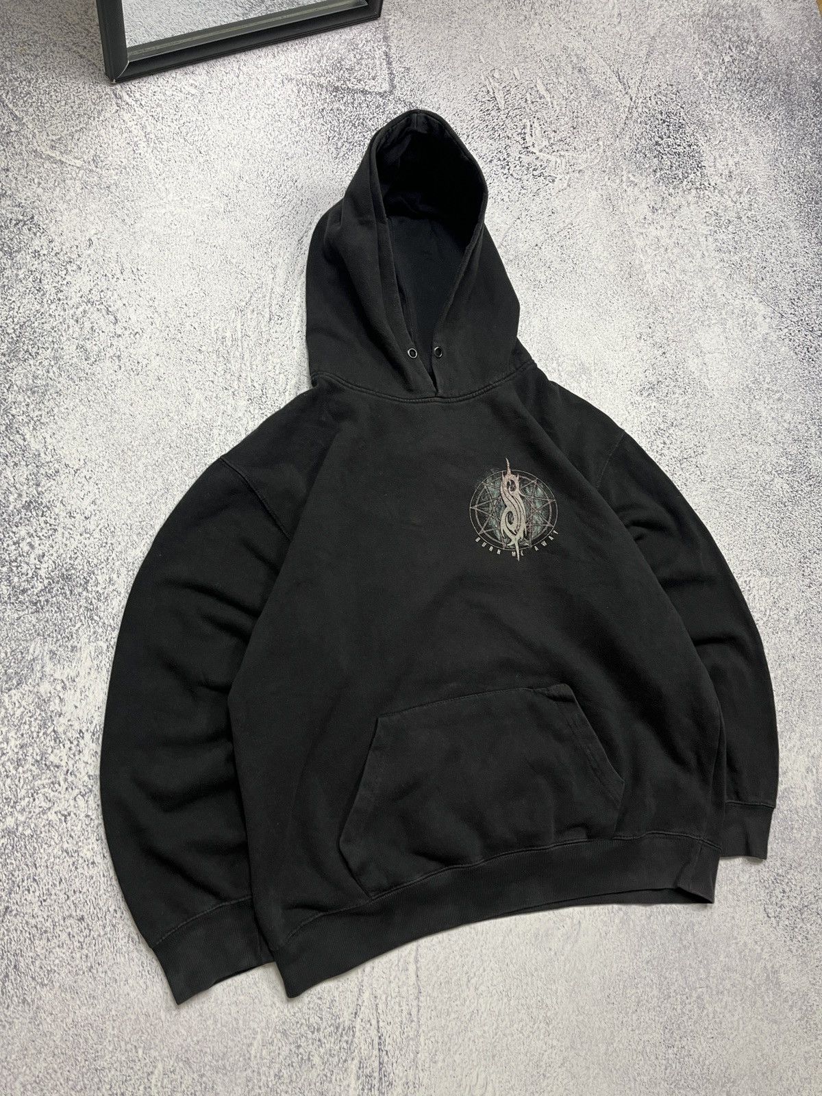 Band Tees Vintage Slipknot 00’s Hoodie "Burn Me Away" Big Logo Rare Size US XL / EU 56 / 4 - 4 Thumbnail