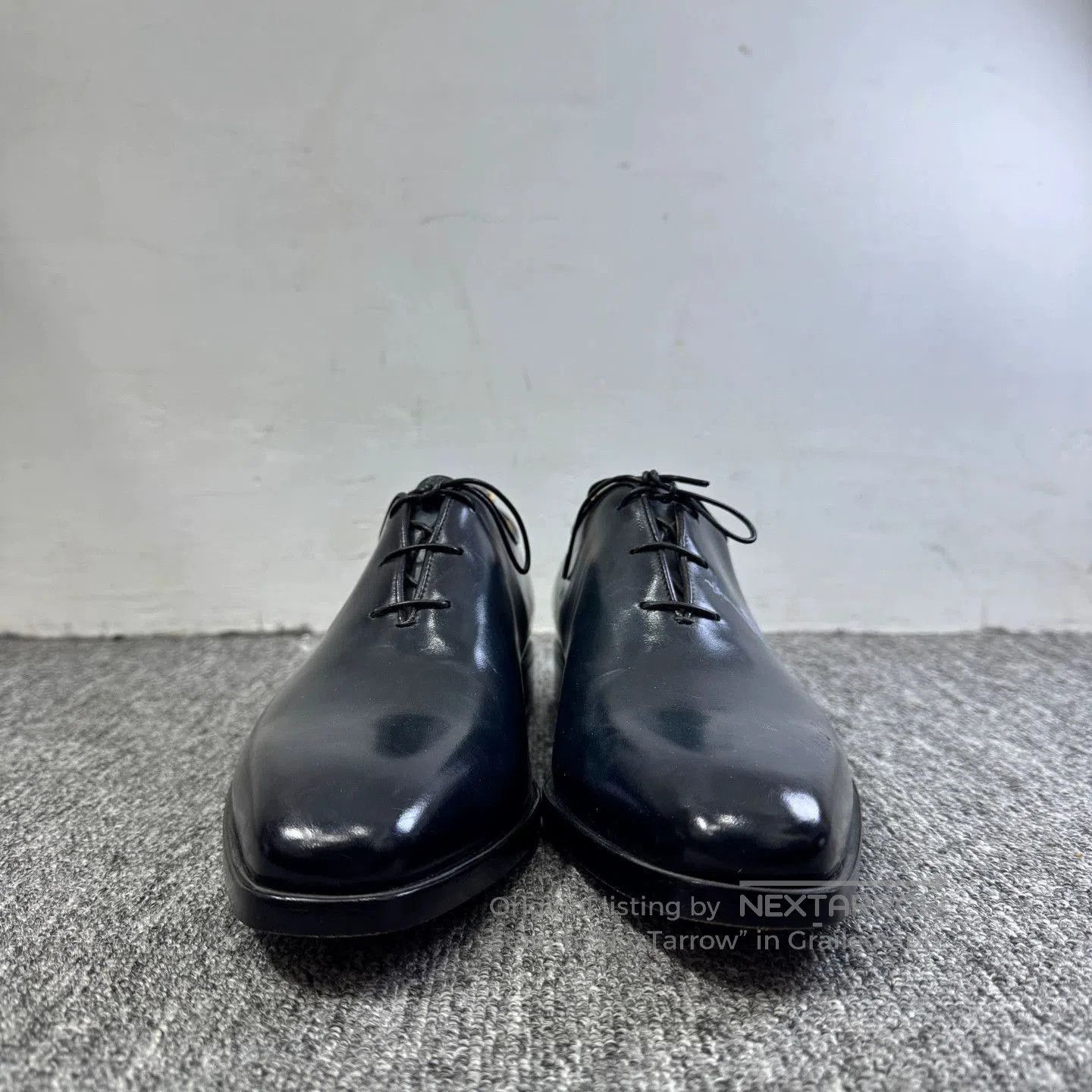 Berluti Black Leather Formal Shoes with City Skyline Design. Size US 6.5 / EU 39-40 - 2 Thumbnail