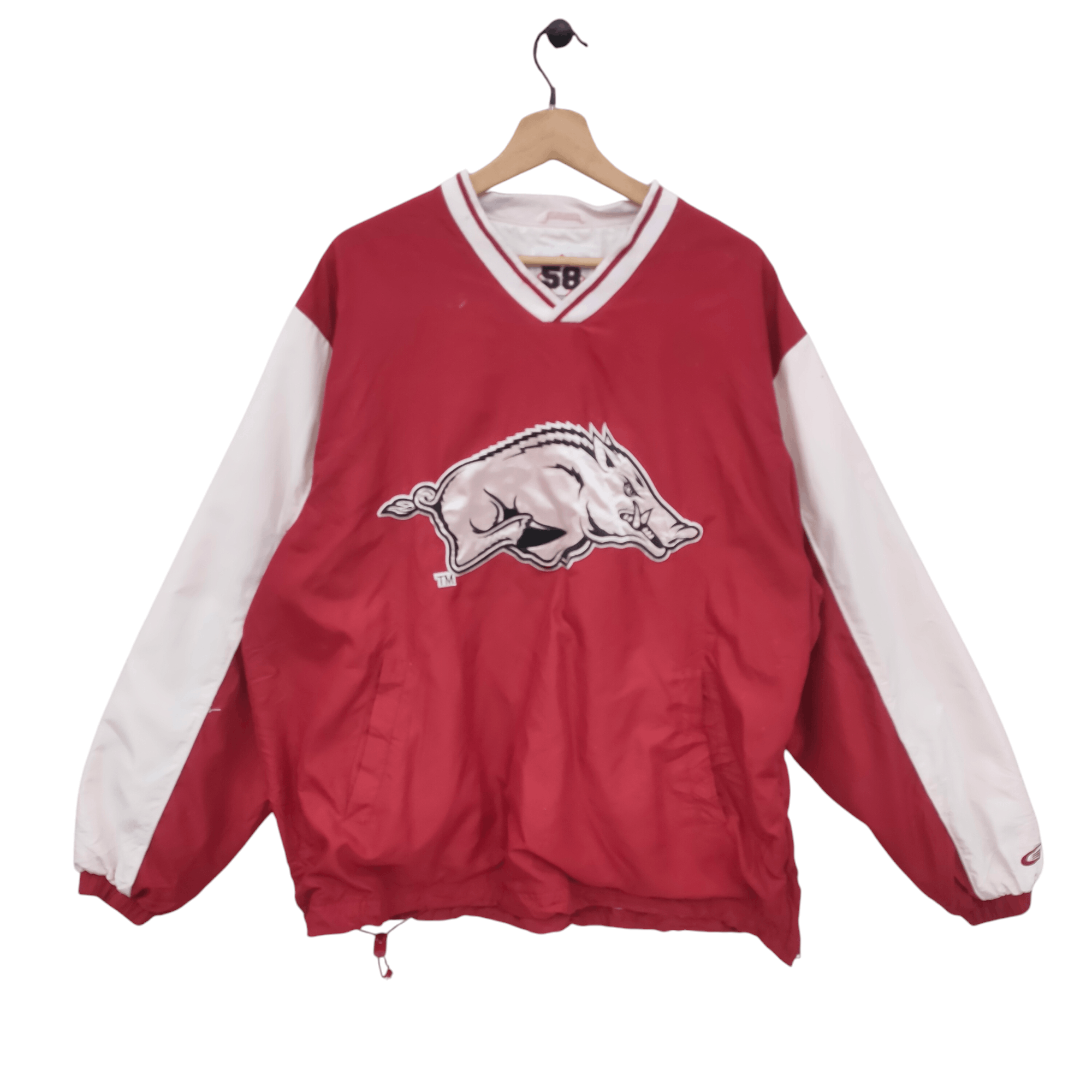 Vintage Arkansas Razorbacks Pullover Jacket Size US L / EU 52-54 / 3 - 1 Thumbnail