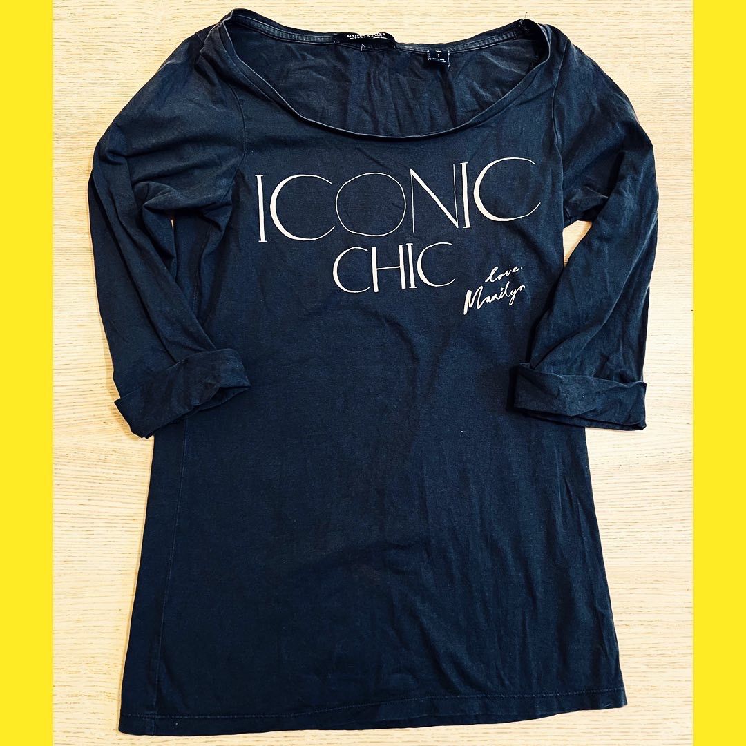 Maison Scotch Maison Scotch “Iconic Chic” Graphic Long Sleeve Top Size M / US 6-8 / IT 42-44 - 8 Thumbnail
