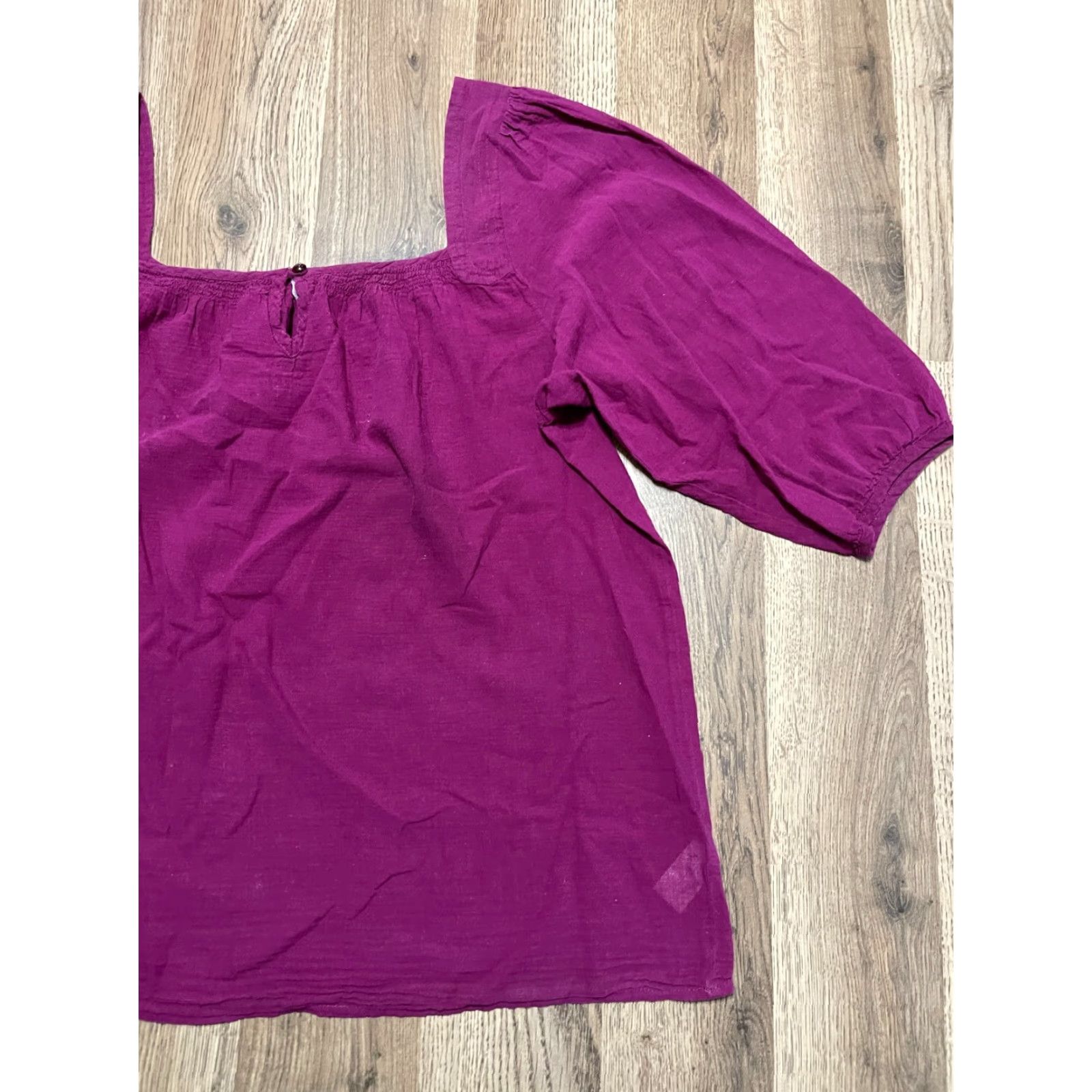 Old Navy Old Navy Shirt Women's Size Medium Purple 3/4 Sleeve T-Shirt Casual Regular Solid Vintage No Size M / US 6-8 / IT 42-44 - 4 Thumbnail