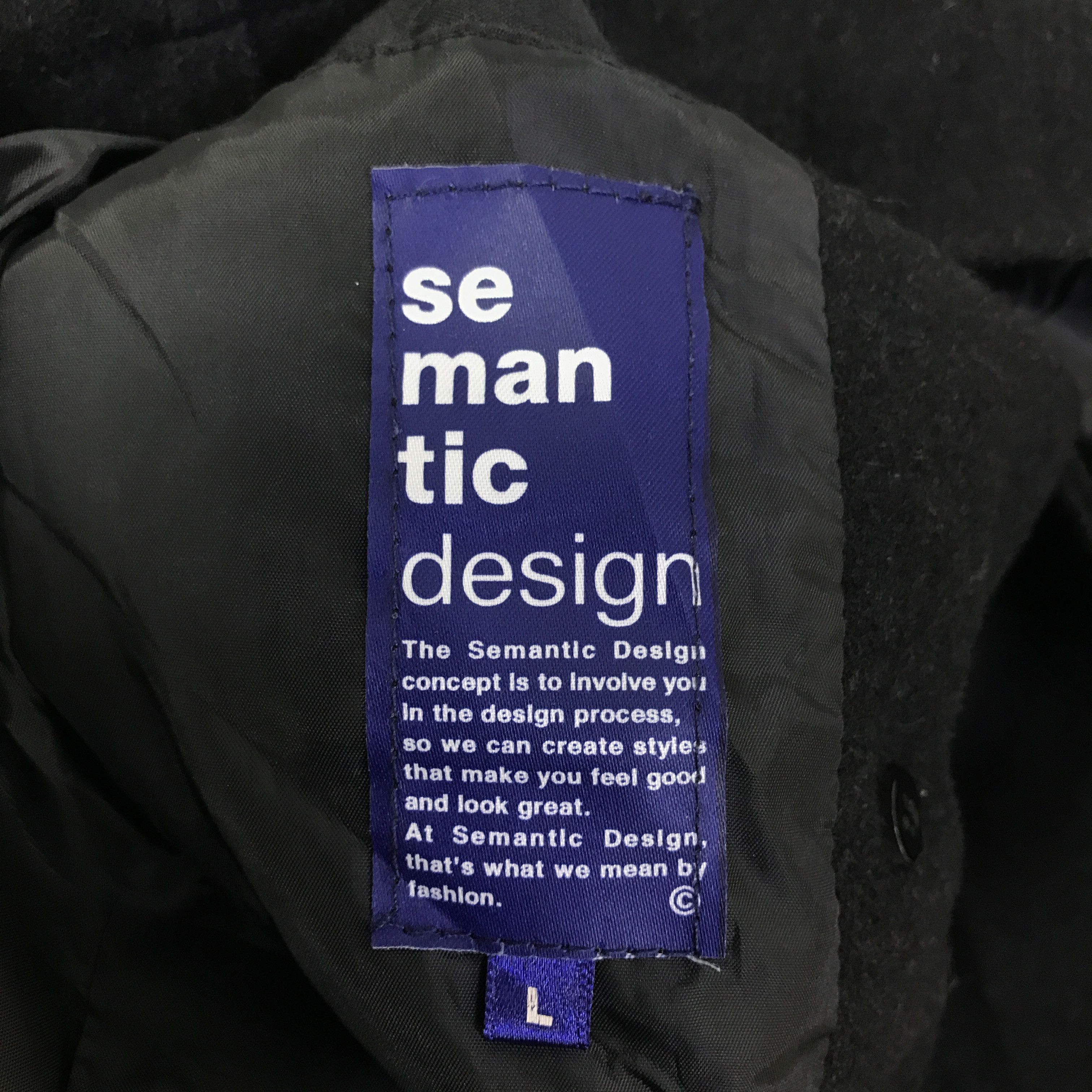 semanticdesign Vtg semantic design Wool jacket K85B16 Size US M / EU 48-50 / 2 - 10 Thumbnail