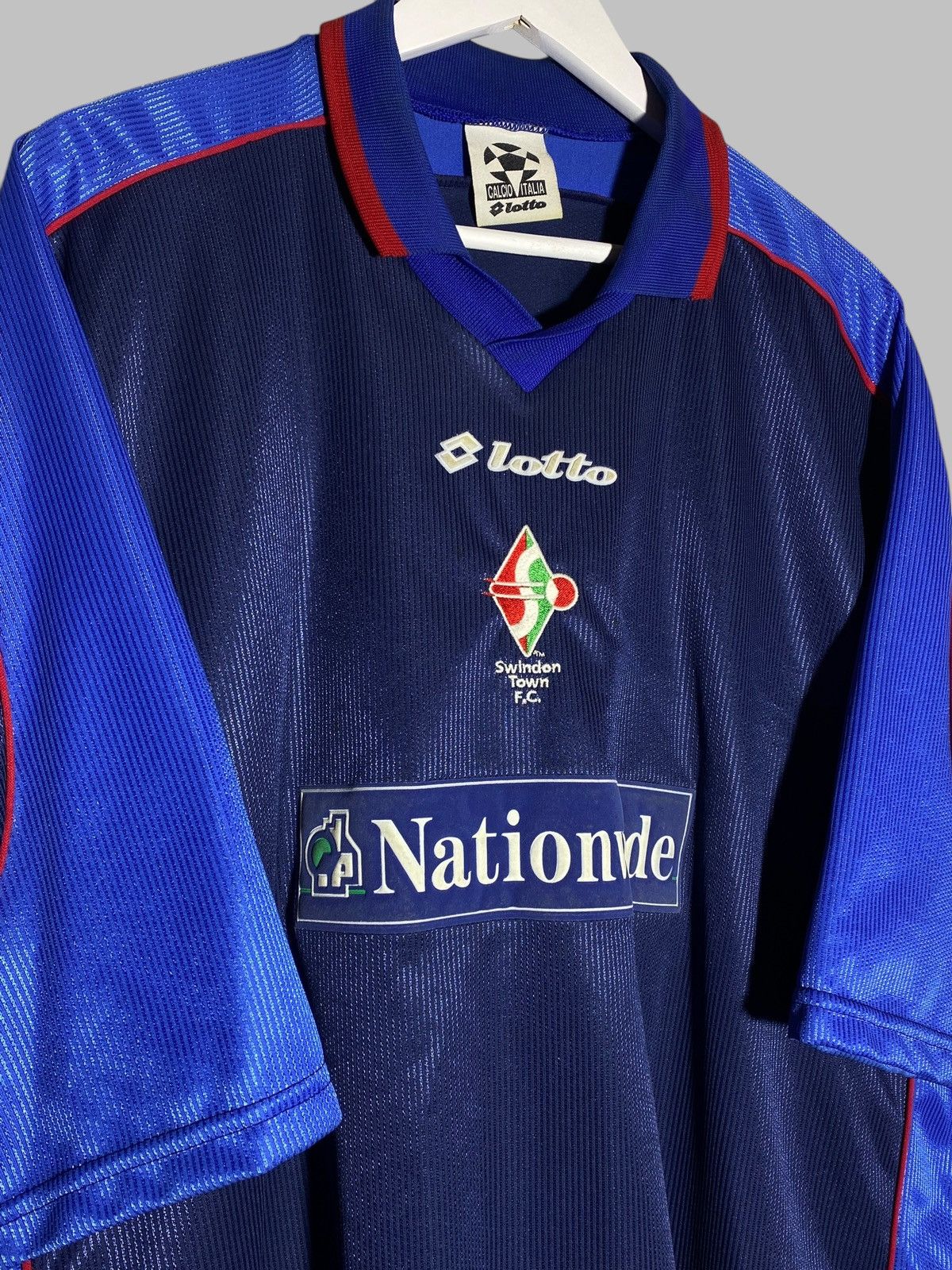 Vintage Vintage Lotto Swindon Town 1999 Away Football Shirt Rare Size US XL / EU 56 / 4 - 3 Thumbnail