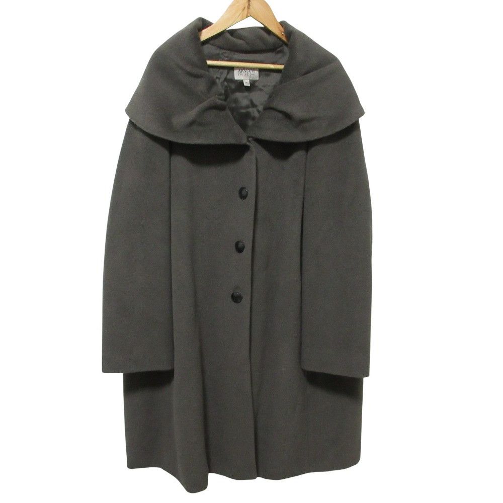 Armani Armani Armani Collezioni Cashmere Blend Angora Long Coat Others Outerwear DUTY FREE for USA Size ONE SIZE - 1 Thumbnail