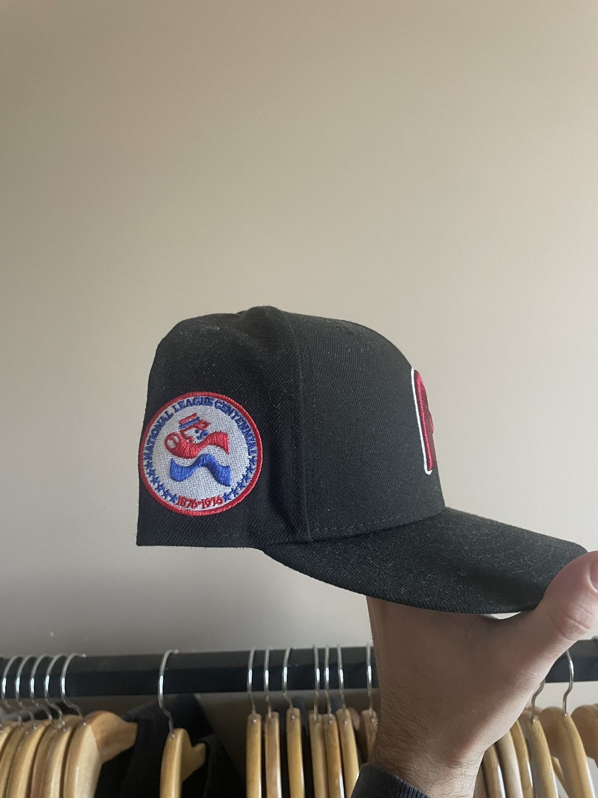 New Era Philadelphia Phillies Black Retro Fitted Brim Hat Size ONE SIZE - 2 Thumbnail