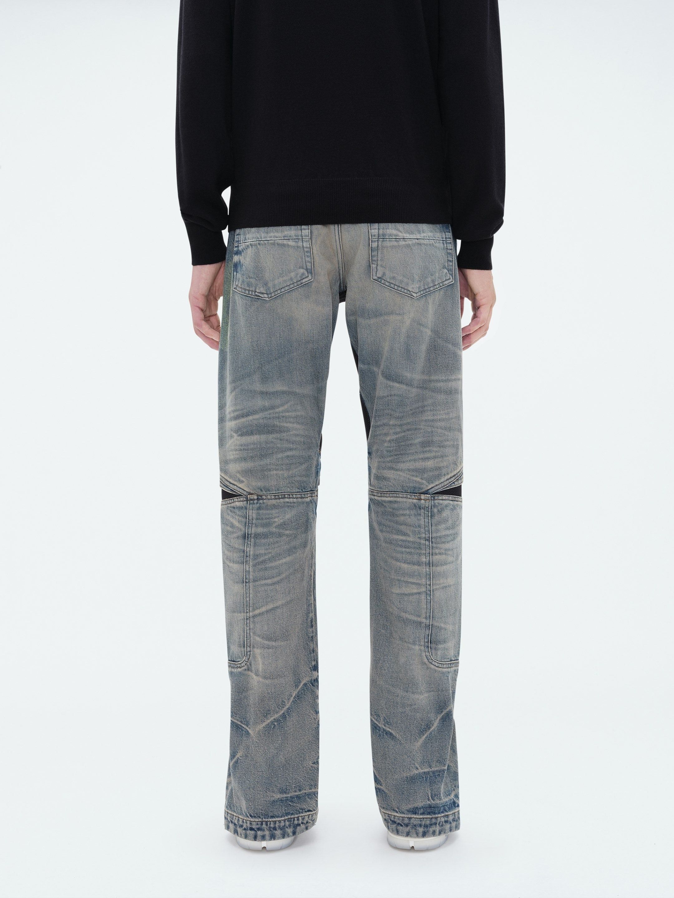 Amiri o1w1db10125 MX3 Straight Jean in Blue Size US 32 / EU 48 - 5 Thumbnail