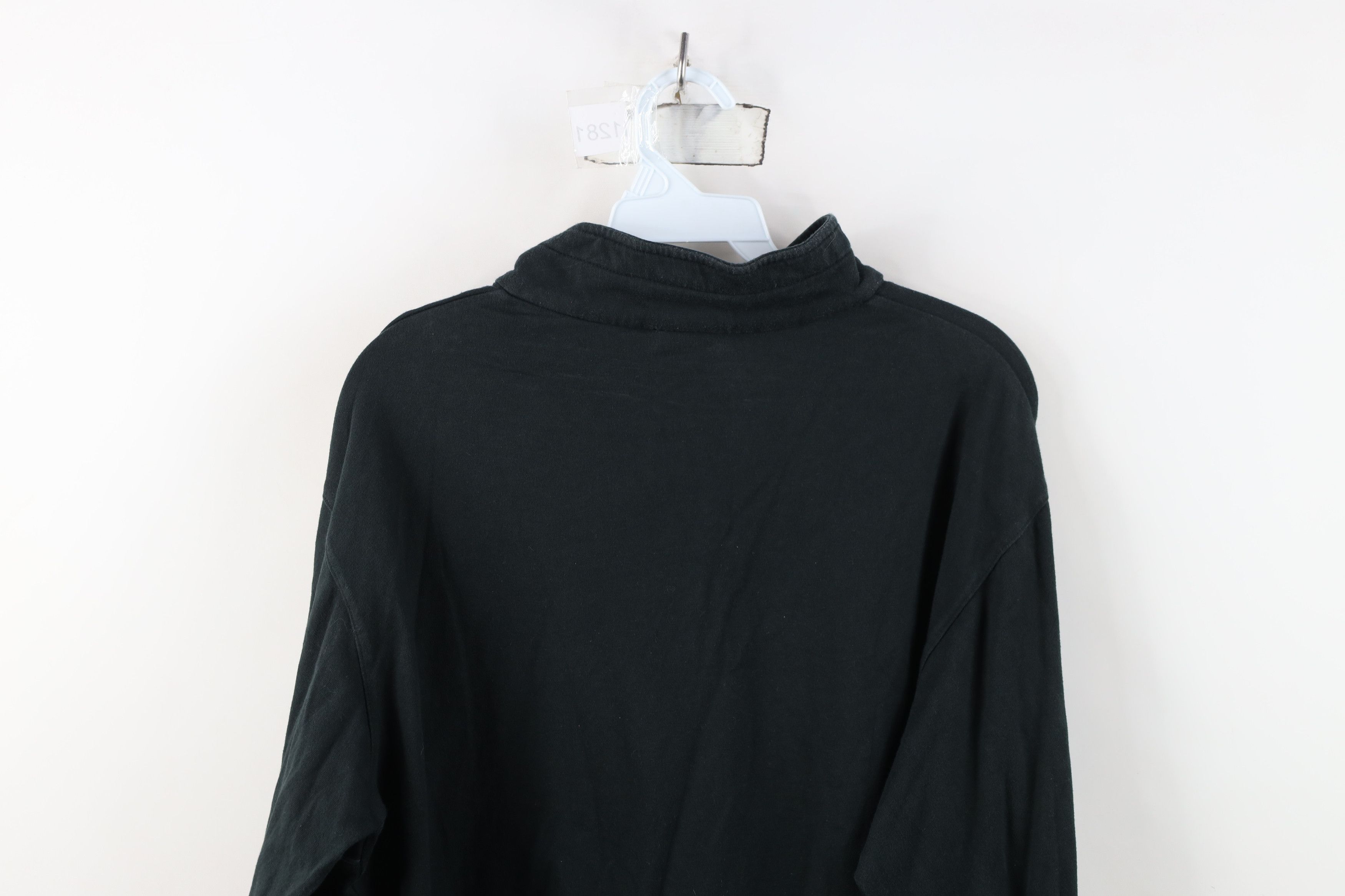 Spyder Vintage 90s Spyder Big Log Web Half Zip Mock Neck Shirt Size US L / EU 52-54 / 3 - 13 Thumbnail