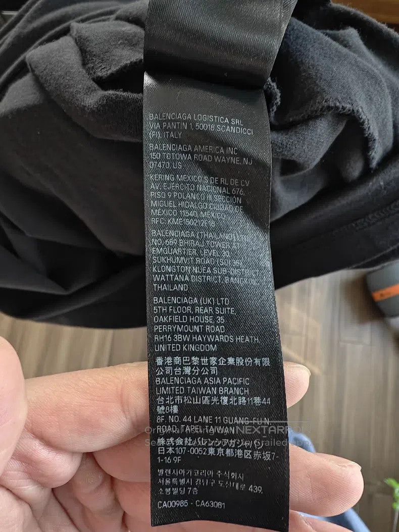 Balenciaga Balenciaga Black Phantom Overlaid Letter Short Sleeve T-sh Size US S / EU 44-46 / 1 - 6 Thumbnail