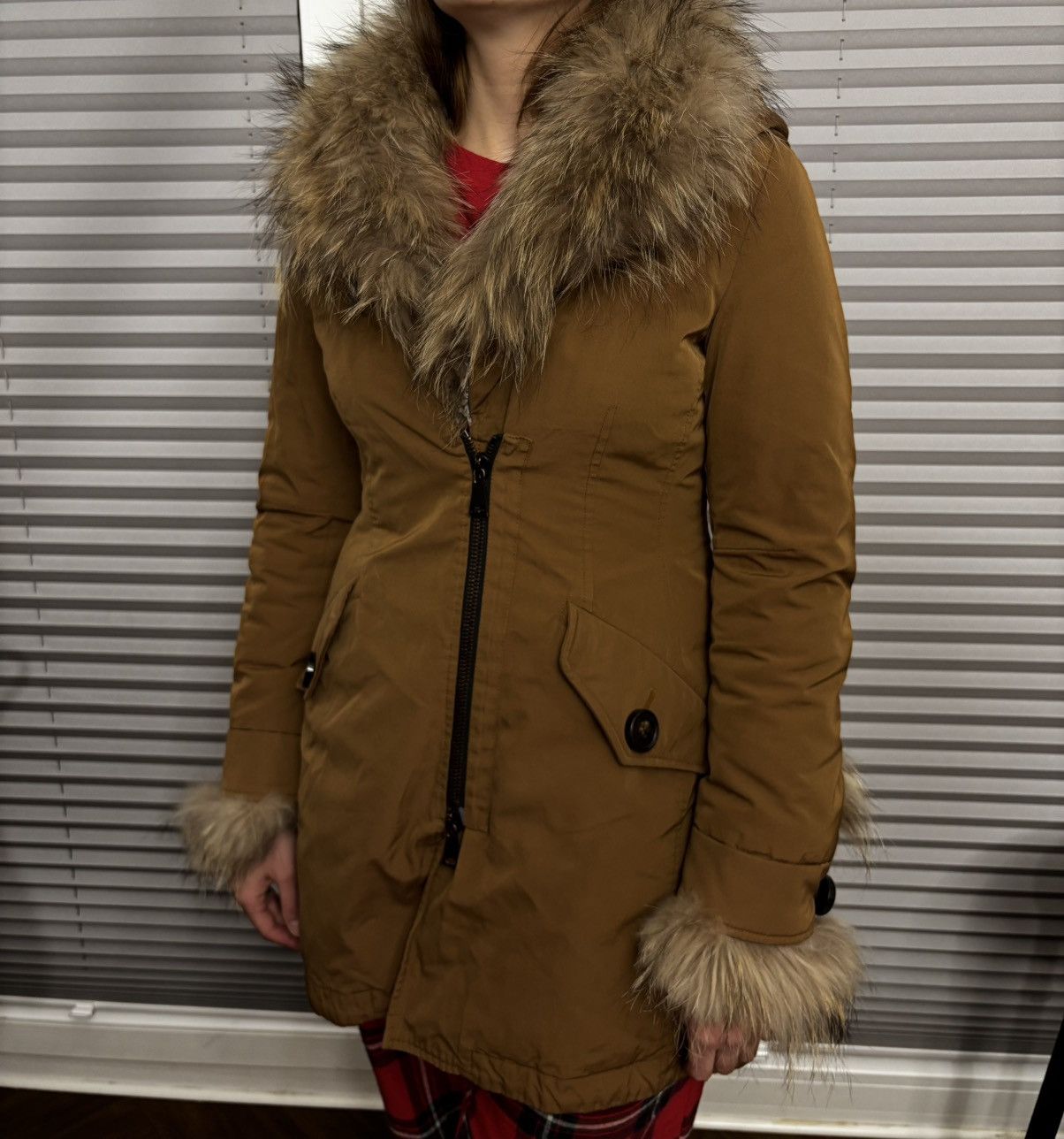 Moncler Moncler Chireis Fur-Trimmed Coat Jacket Womans Size 2 Size S / US 4 / IT 40 - 4 Thumbnail