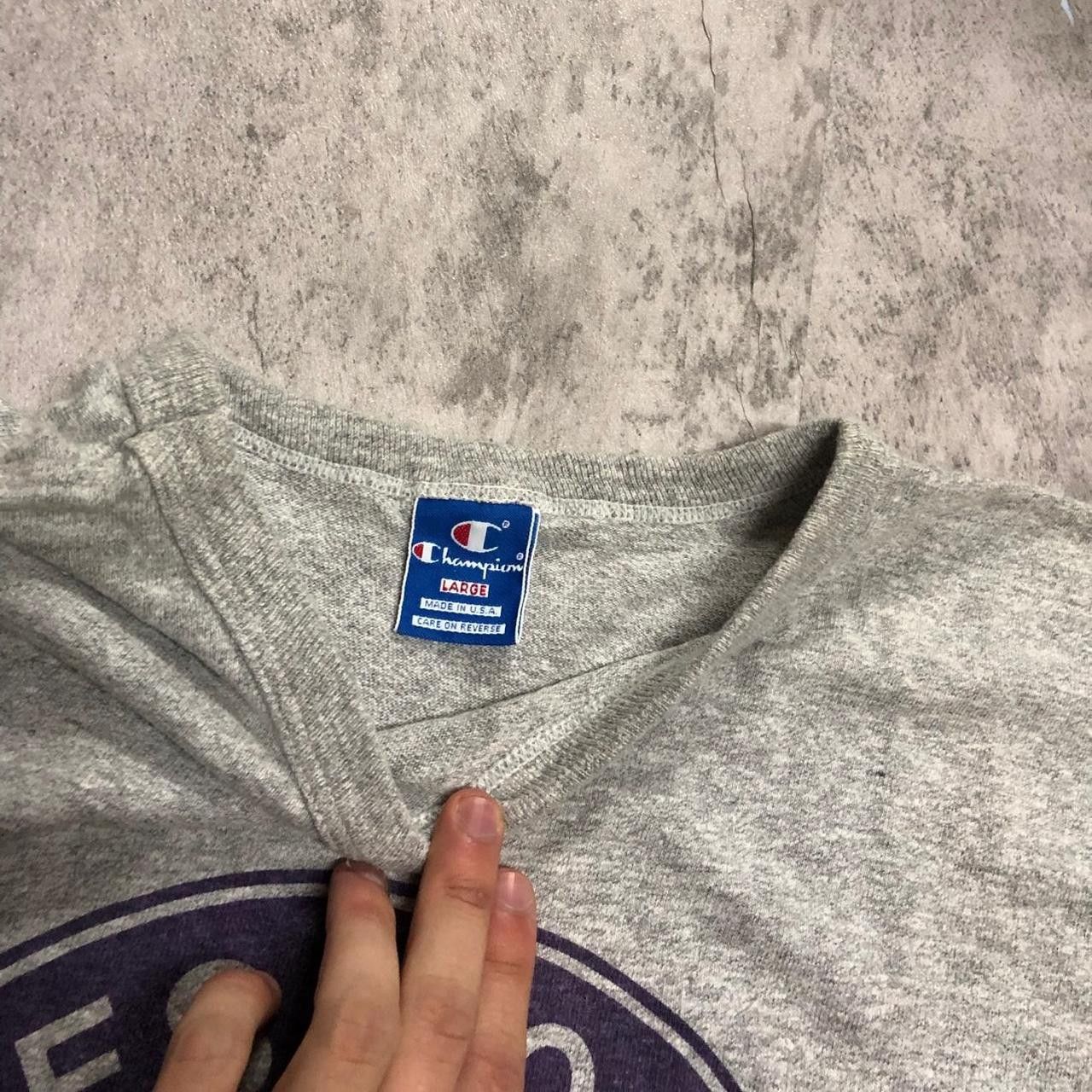 Champion Grey casual Niles North Vikings T-shirt #NilesNorth #Vikings Size US L / EU 52-54 / 3 - 3 Thumbnail