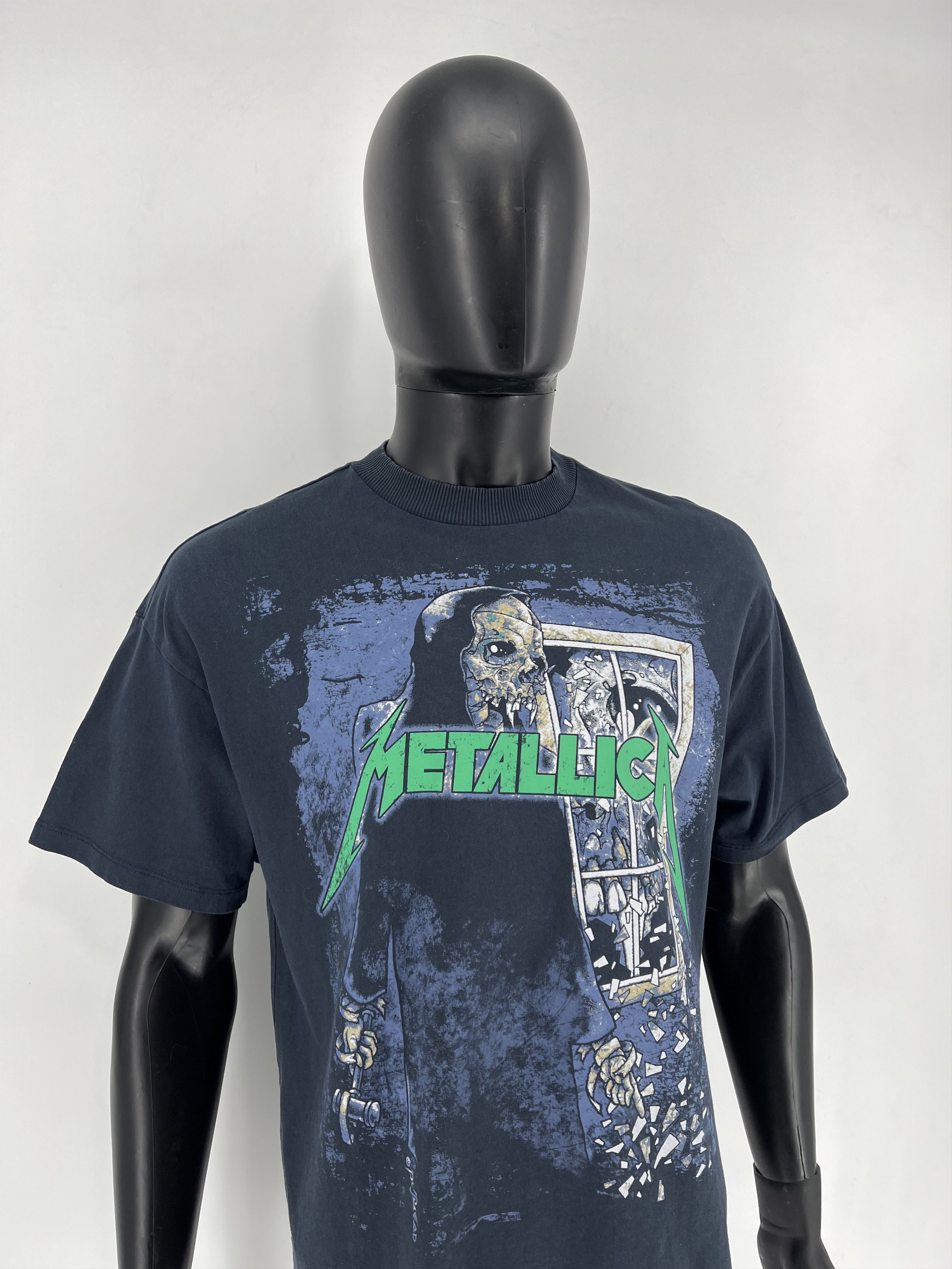 Band Tees Vintage Y2K Metallica Skulls Dead Face Band Rock Streetwear Size US L / EU 52-54 / 3 - 4 Thumbnail