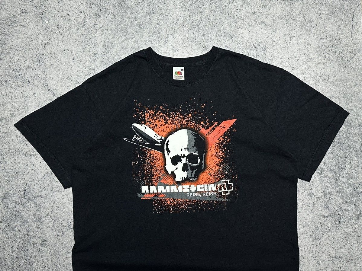 Band Tees Vintage Rammstein Reise Reise Skull Logo T-Shirts Size US XL / EU 56 / 4 - 2 Thumbnail