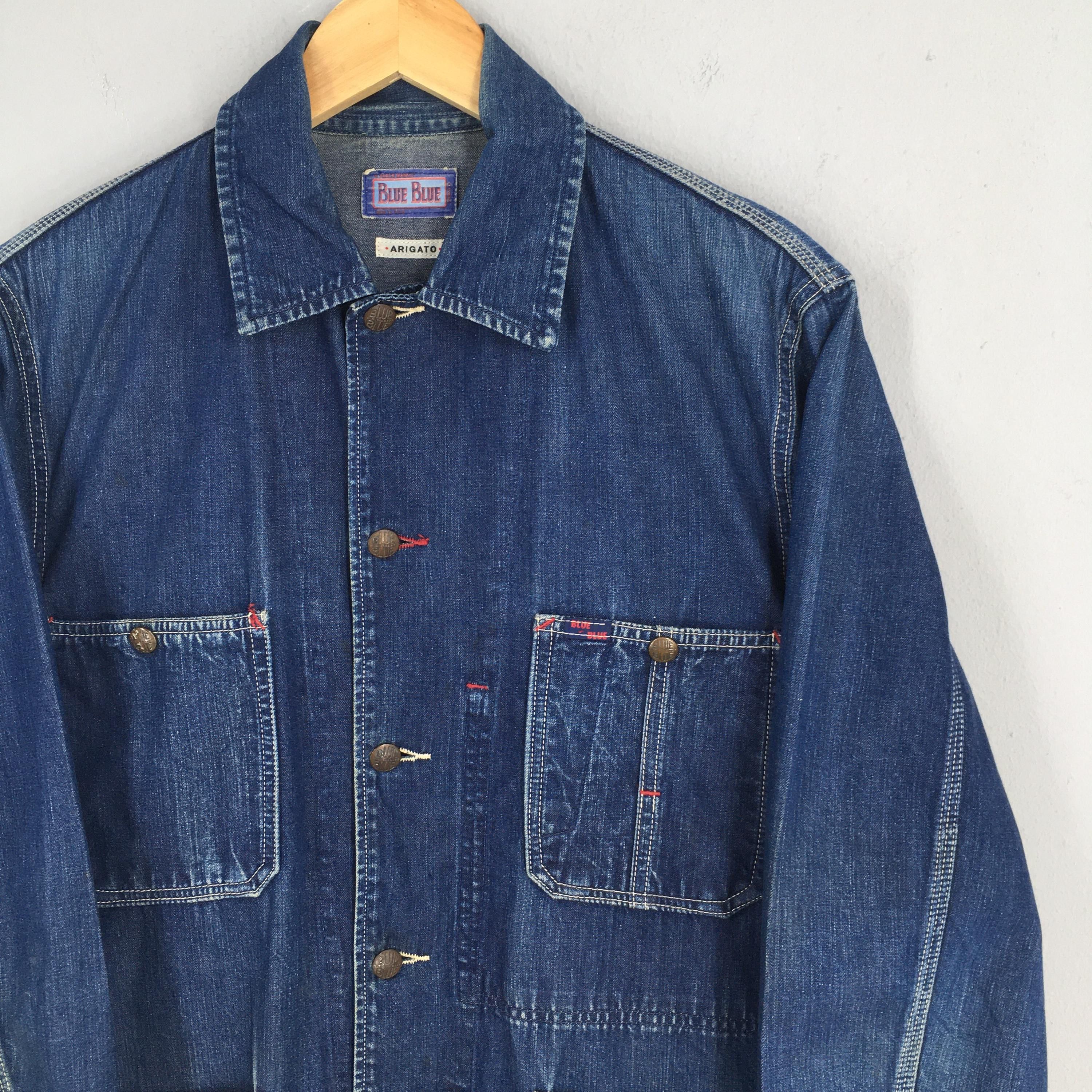 45rpm Vintage Blue Blue Japan Chore Denim Workers Jacket Medium Size US M / EU 48-50 / 2 - 2 Thumbnail