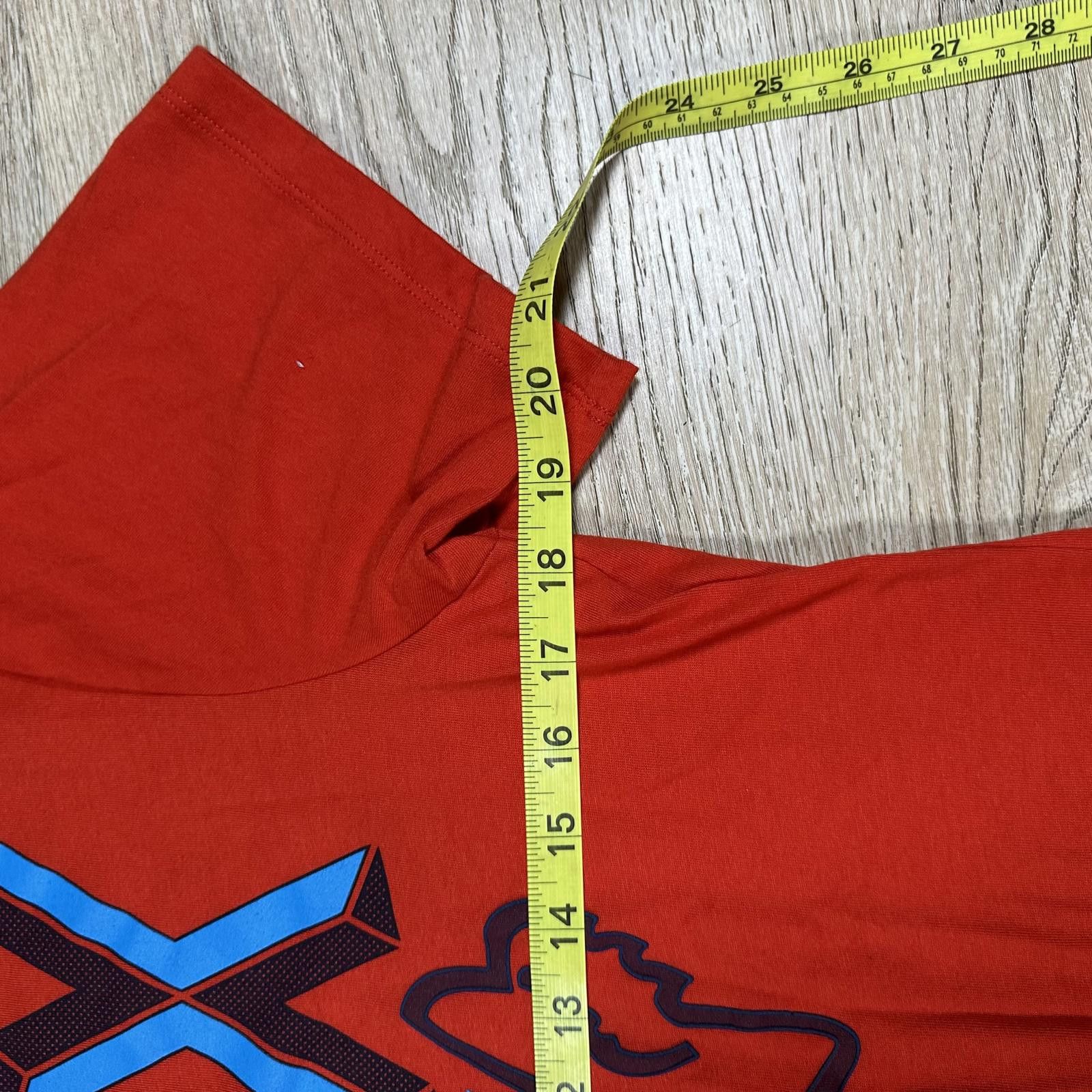 Fox Racing Fox Menswear Men's T-shirt Medium Red Graphic Logo Size US M / EU 48-50 / 2 - 5 Thumbnail