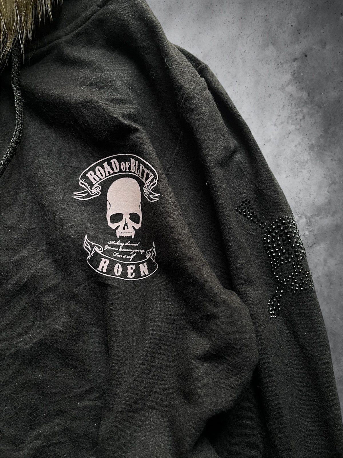 Roen 2000s Roen faux fur skull black vkei hoodie Size US M / EU 48-50 / 2 - 3 Thumbnail