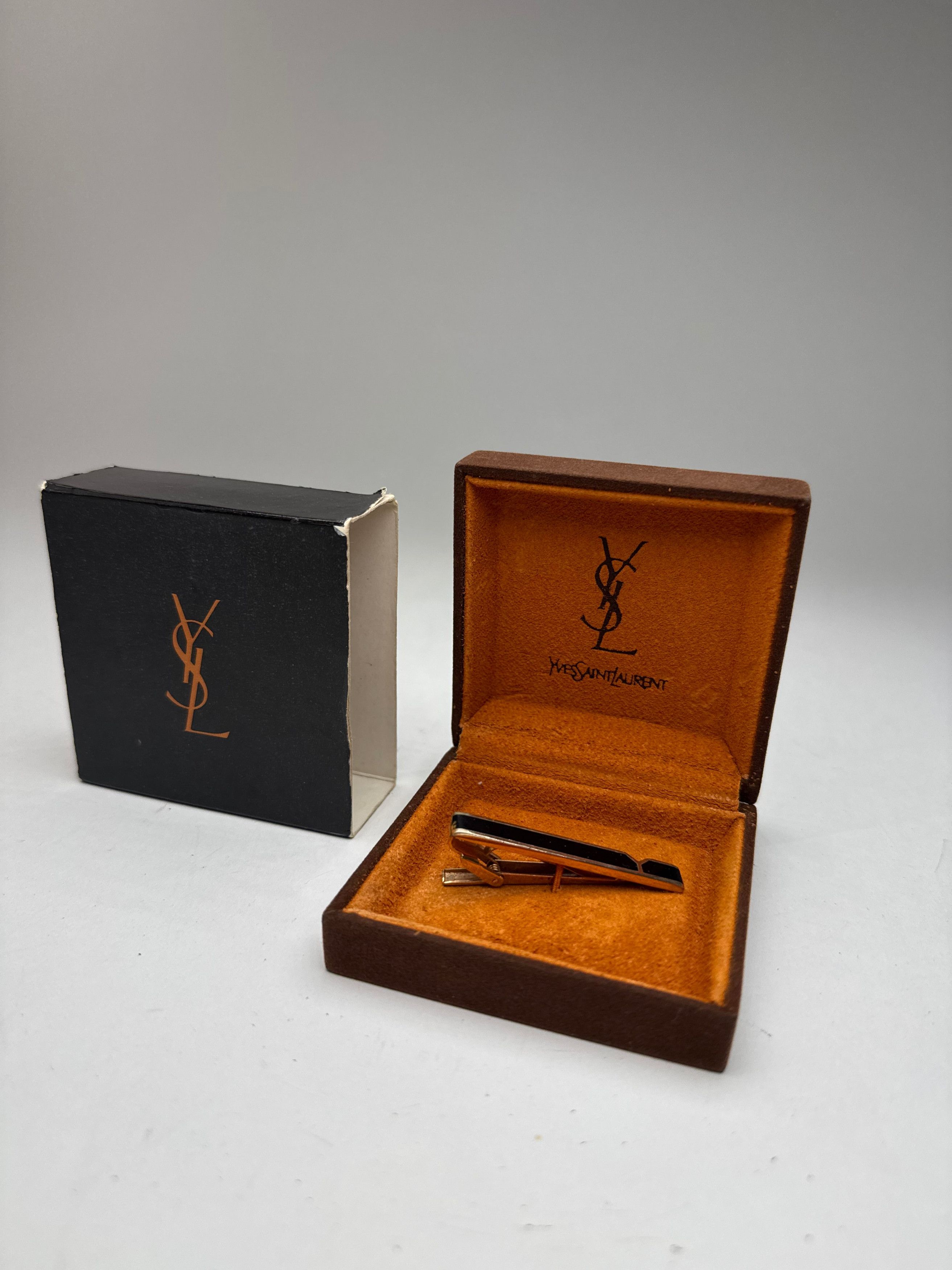 Other Vintage Yves Saint Laurent money Tie clamp black silver Size ONE SIZE - 1 Thumbnail