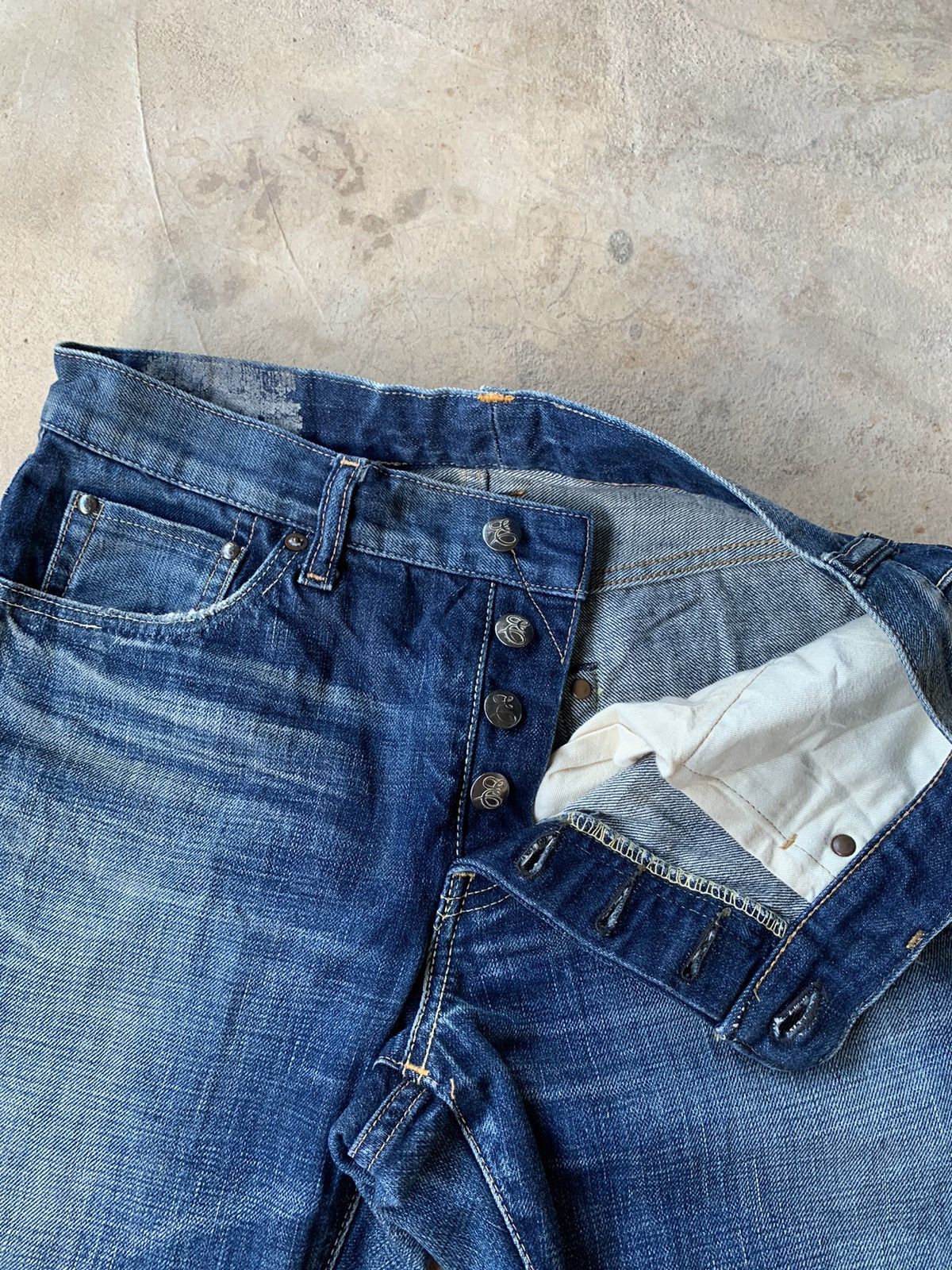 Edition Japan × If Six Was Nine × Japanese Brand Edition Japan Mud wash Selvedge Distressed Denim Size US 30 / EU 46 - 9 Thumbnail