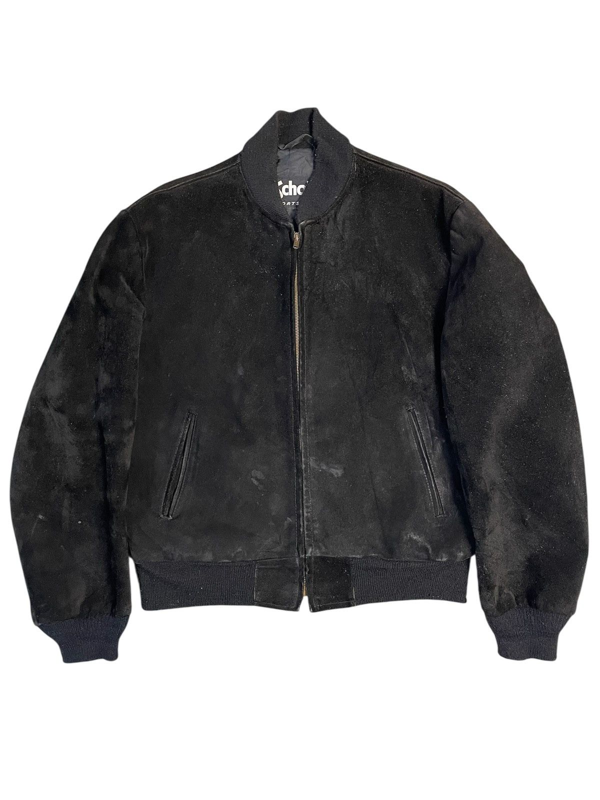 Schott Rare🔥90’S Schott Suede Leather Bomber Jacket Size 42 Size US L / EU 52-54 / 3 - 1 Thumbnail