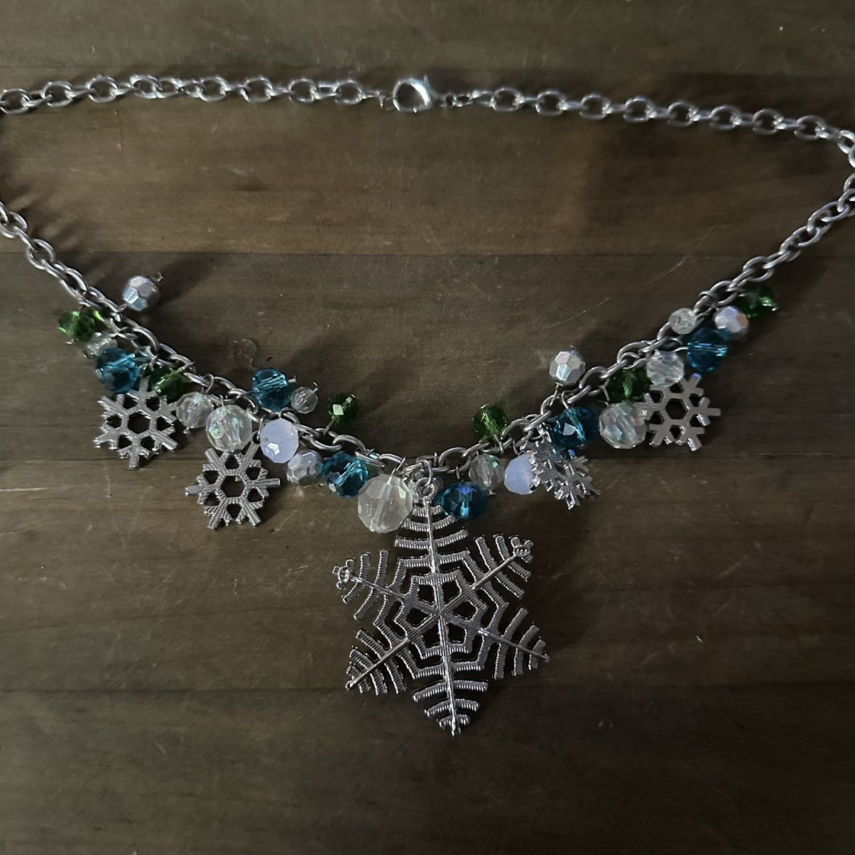 Other Snowflake charm statement necklace Size ONE SIZE - 4 Thumbnail