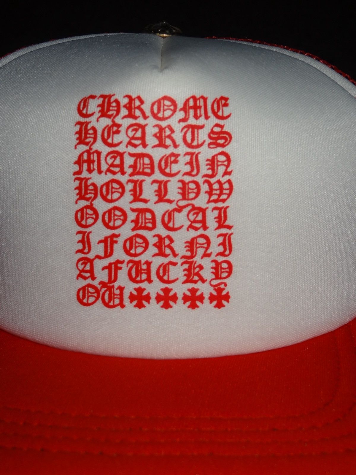 Chrome Hearts Red Trucker