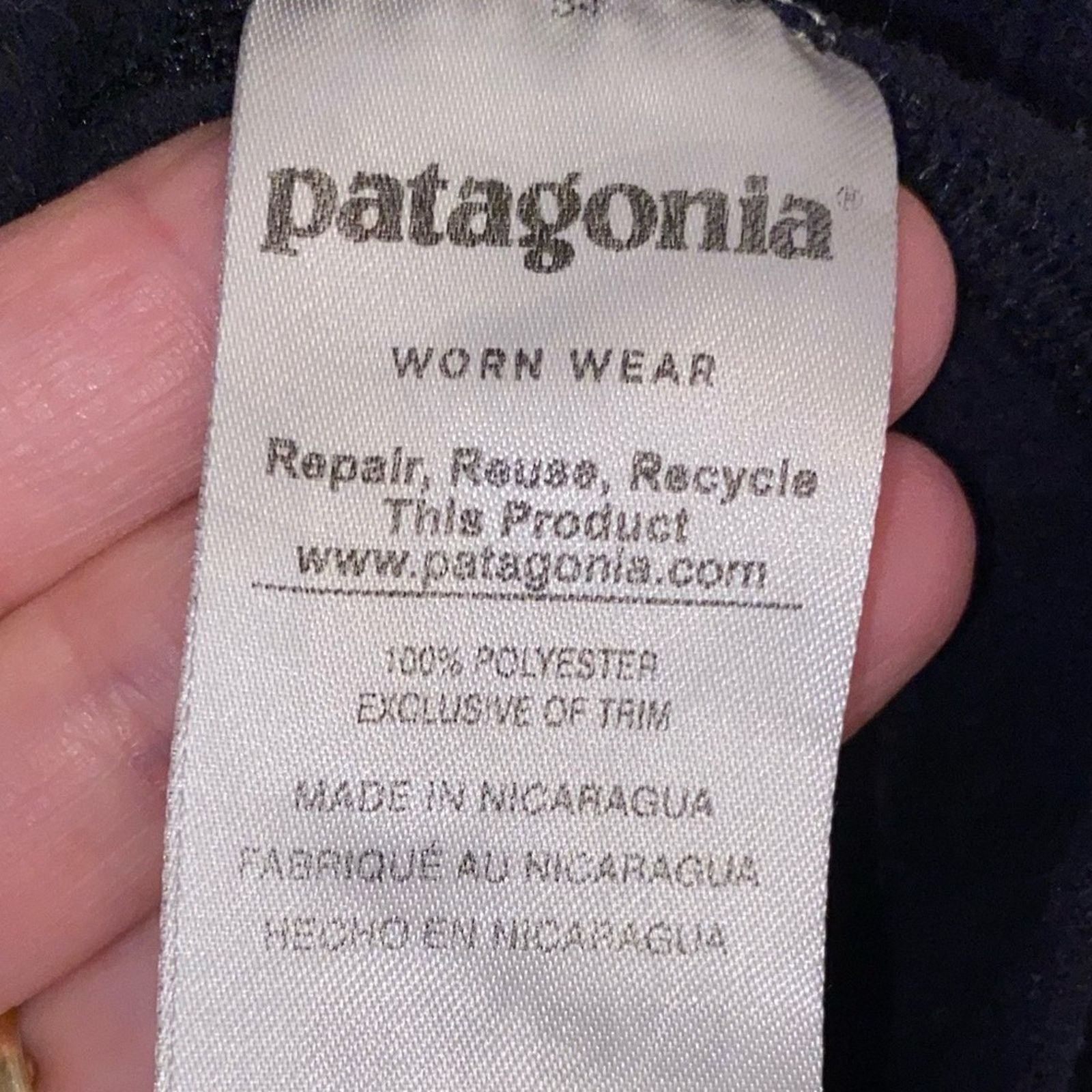 Patagonia Men's $70 Patagonia Micro D® Fleece Pullover Black Large GUC Size US L / EU 52-54 / 3 - 6 Thumbnail