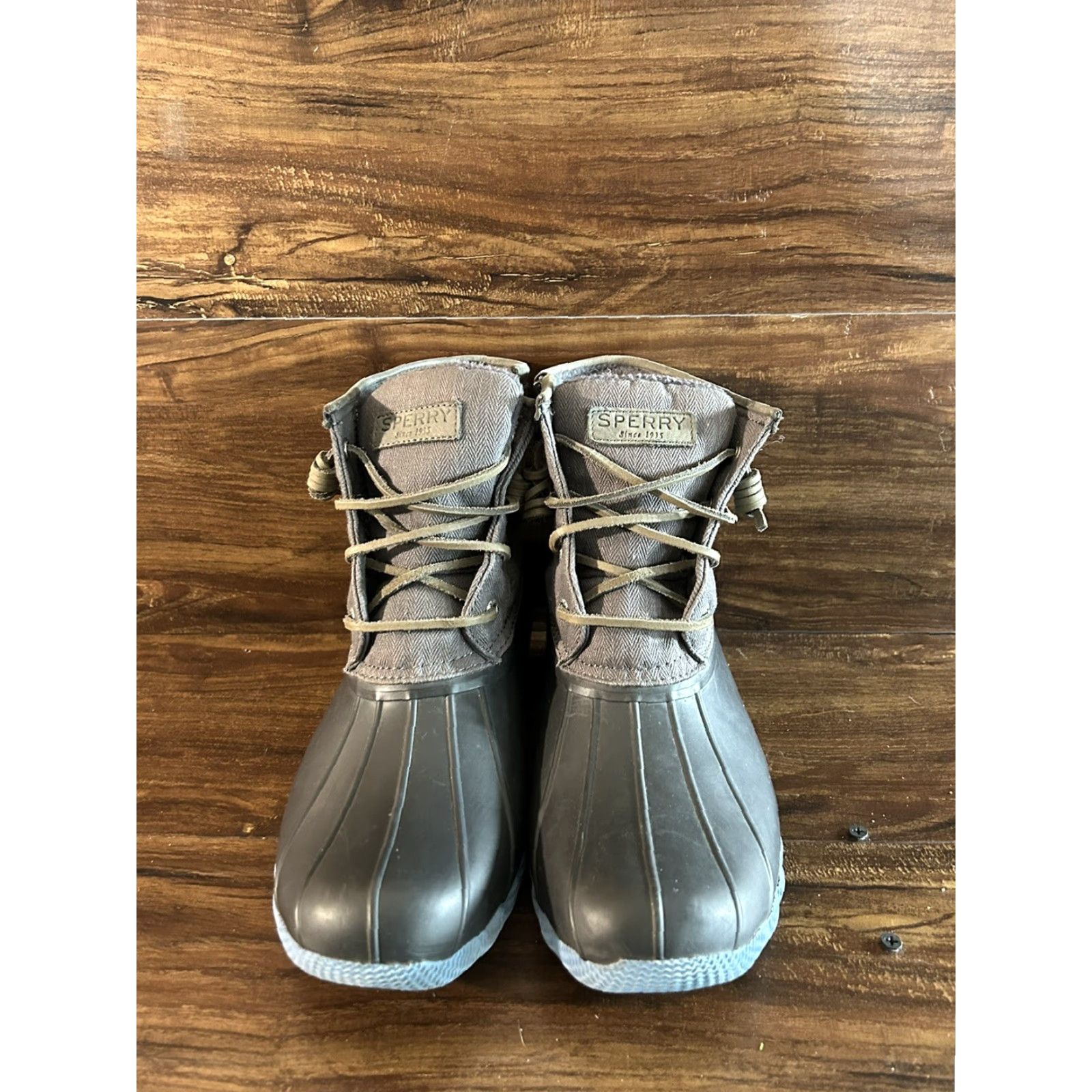 Sperry Sperry Saltwater Top-Sider Women Boots 9.5 Duck Waterproof Rubber Brown Size US 10 / IT 40 - 4 Thumbnail