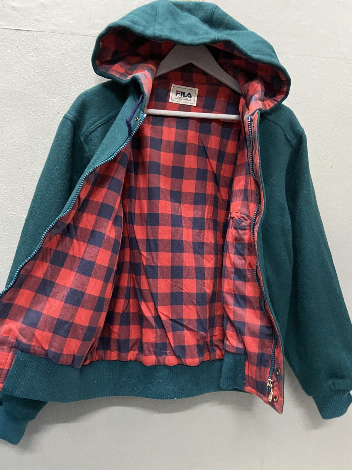 Fila VINTAGE 90’s FILA WOOL ZIPPER JACKET Size US M / EU 48-50 / 2 - 6 Thumbnail