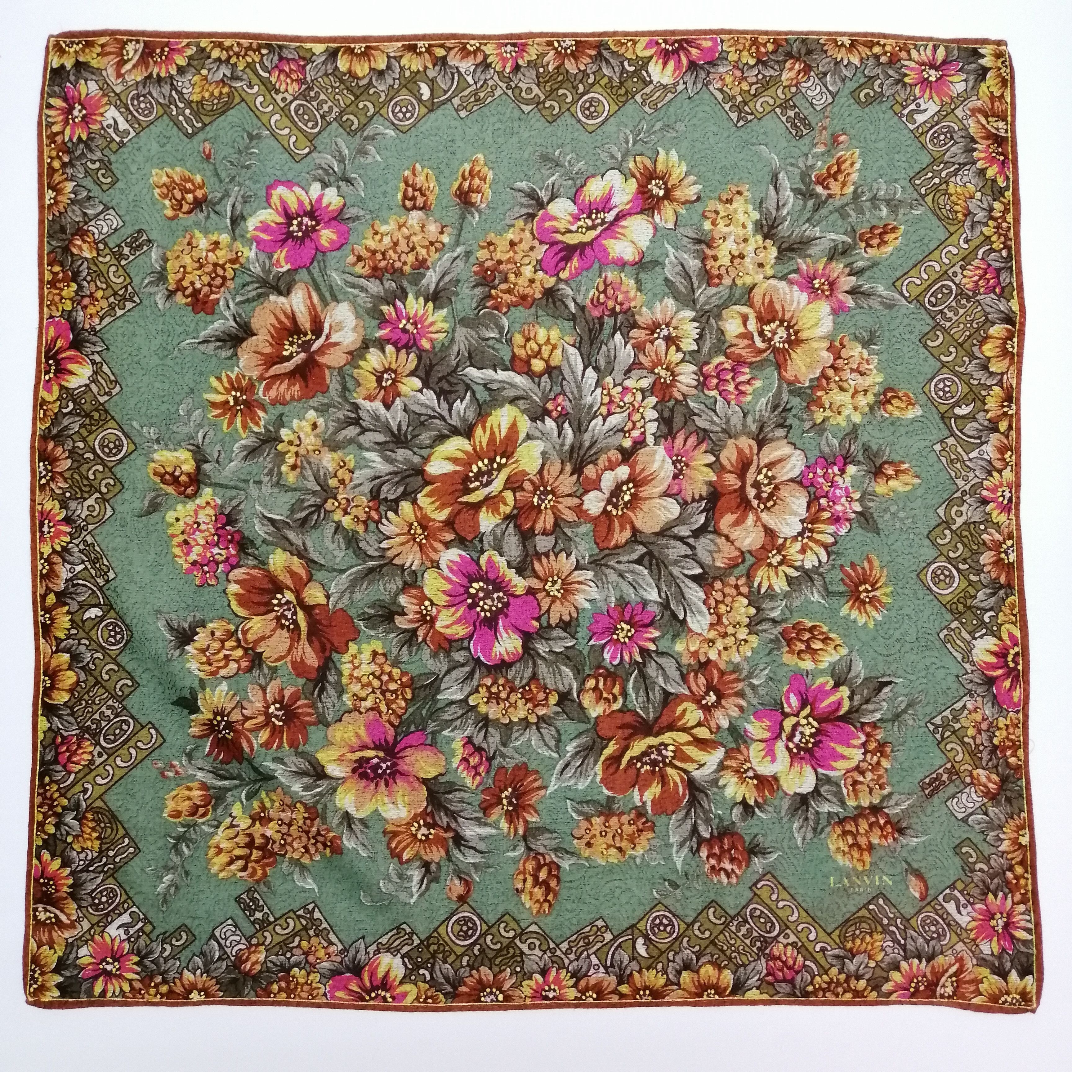 Lanvin × Vintage Lanvin Handkerchief/Neckerchief/Scarves-KD1209 Size ONE SIZE - 2 Thumbnail