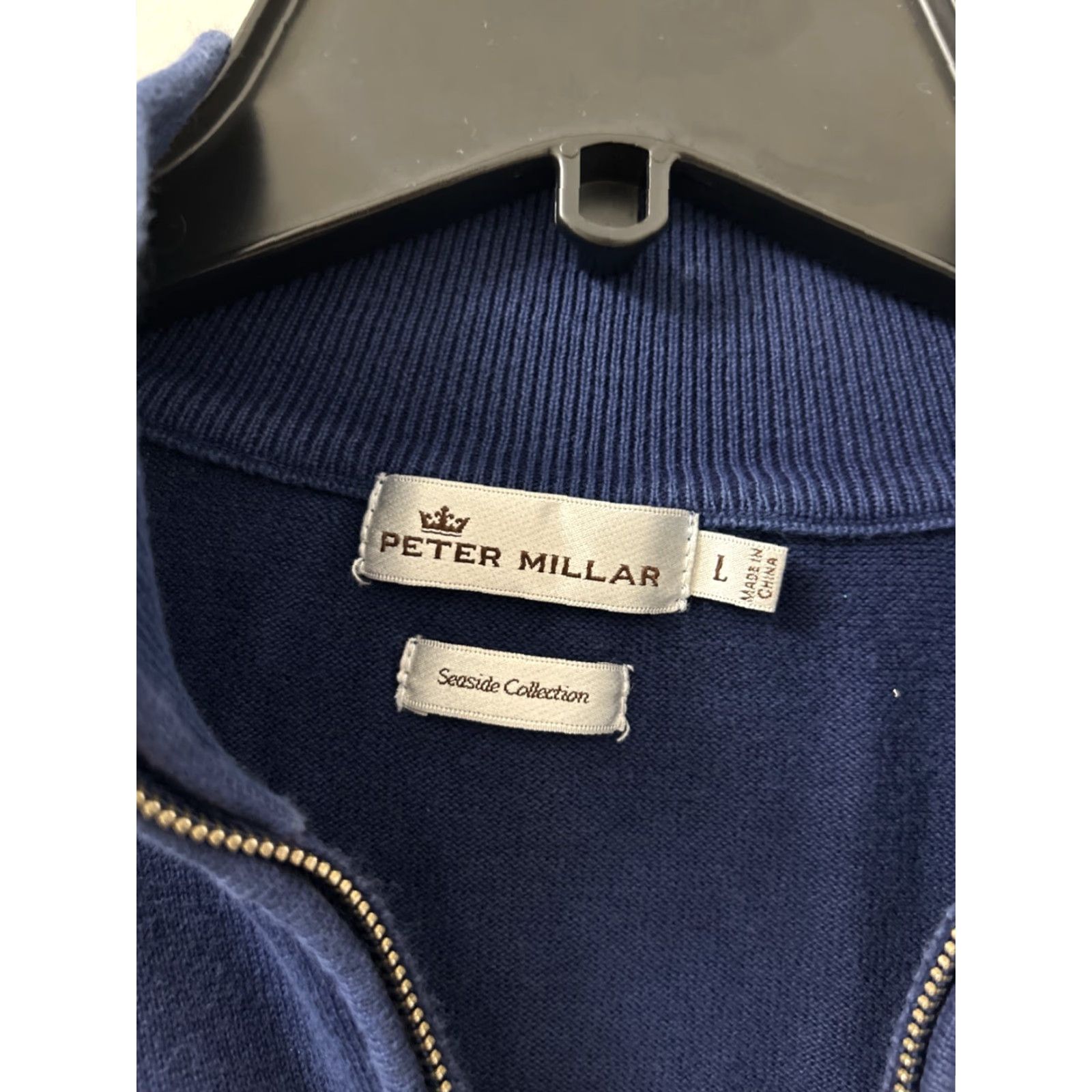 Peter Millar Peter Millar Sweater Mens L Blue Seaside Collection 1/4 Zip Pullover Logo Breathable Golf Preppy Pullover Shirt Size US L / EU 52-54 / 3 - 5 Thumbnail