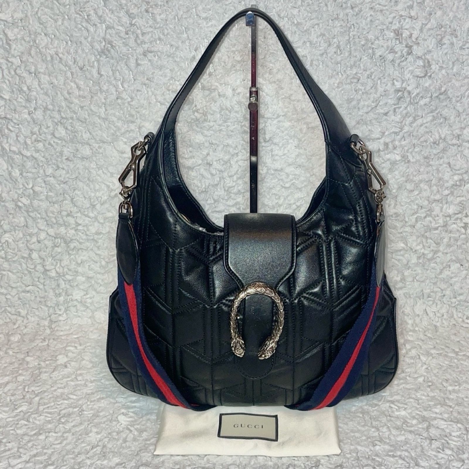 Gucci Gucci Dionysus Medium Hobo Black Tiger Clasp 446687 Size ONE SIZE - 1 Thumbnail