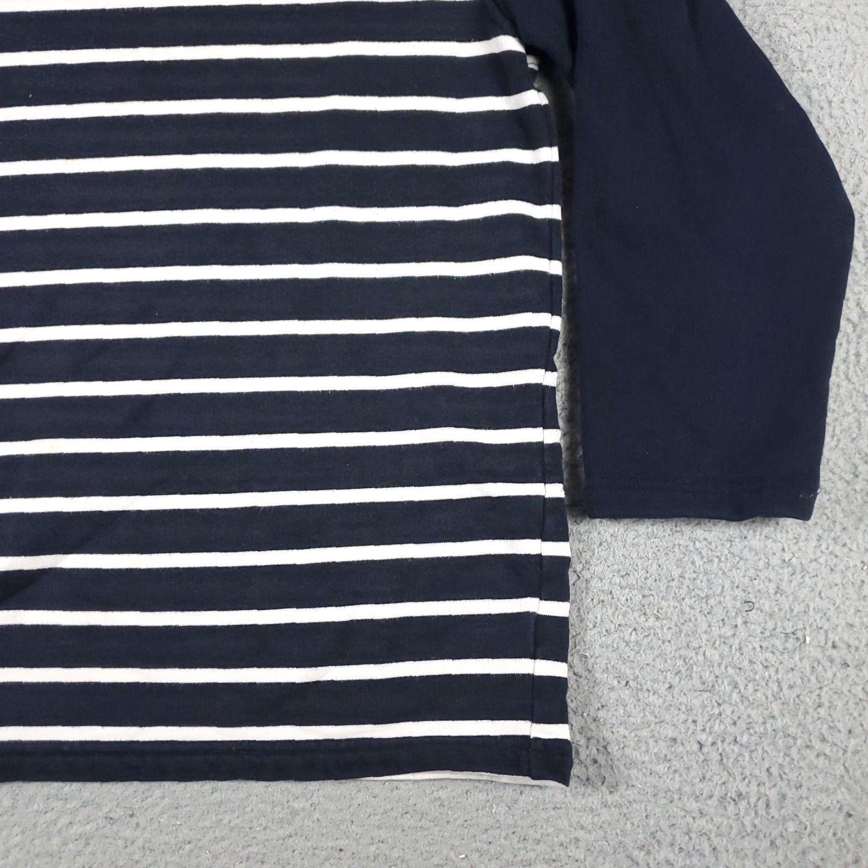 Ralph Lauren VINTAGE Ralph Lauren Sweater Pullover Women’s Medium Blue Striped Cotton Modern Fall Winter Size M / US 6-8 / IT 42-44 - 4 Thumbnail