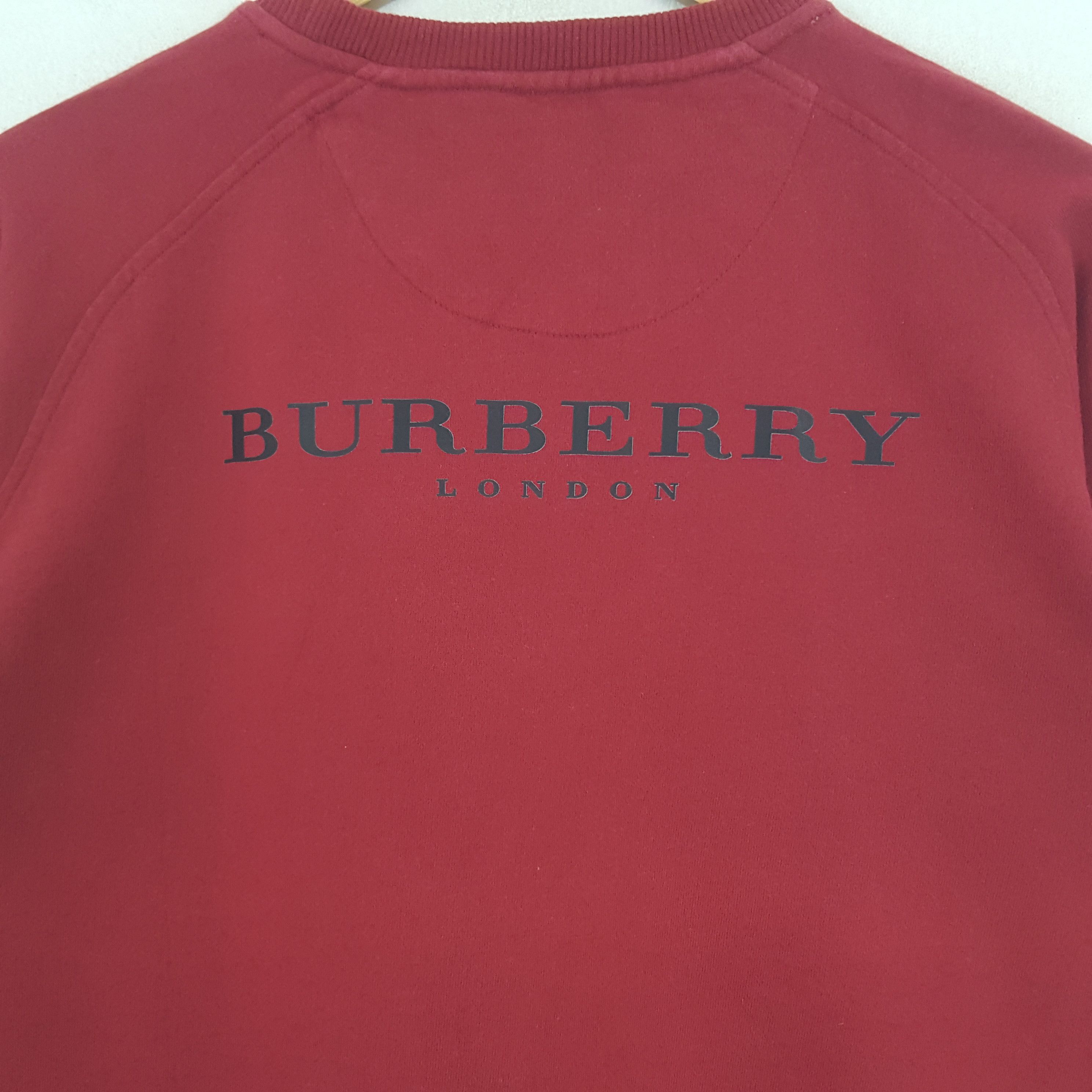 Burberry × Vintage Vintage Burberry London Nova Check Designer Sweatshirt Size US M / EU 48-50 / 2 - 2 Thumbnail